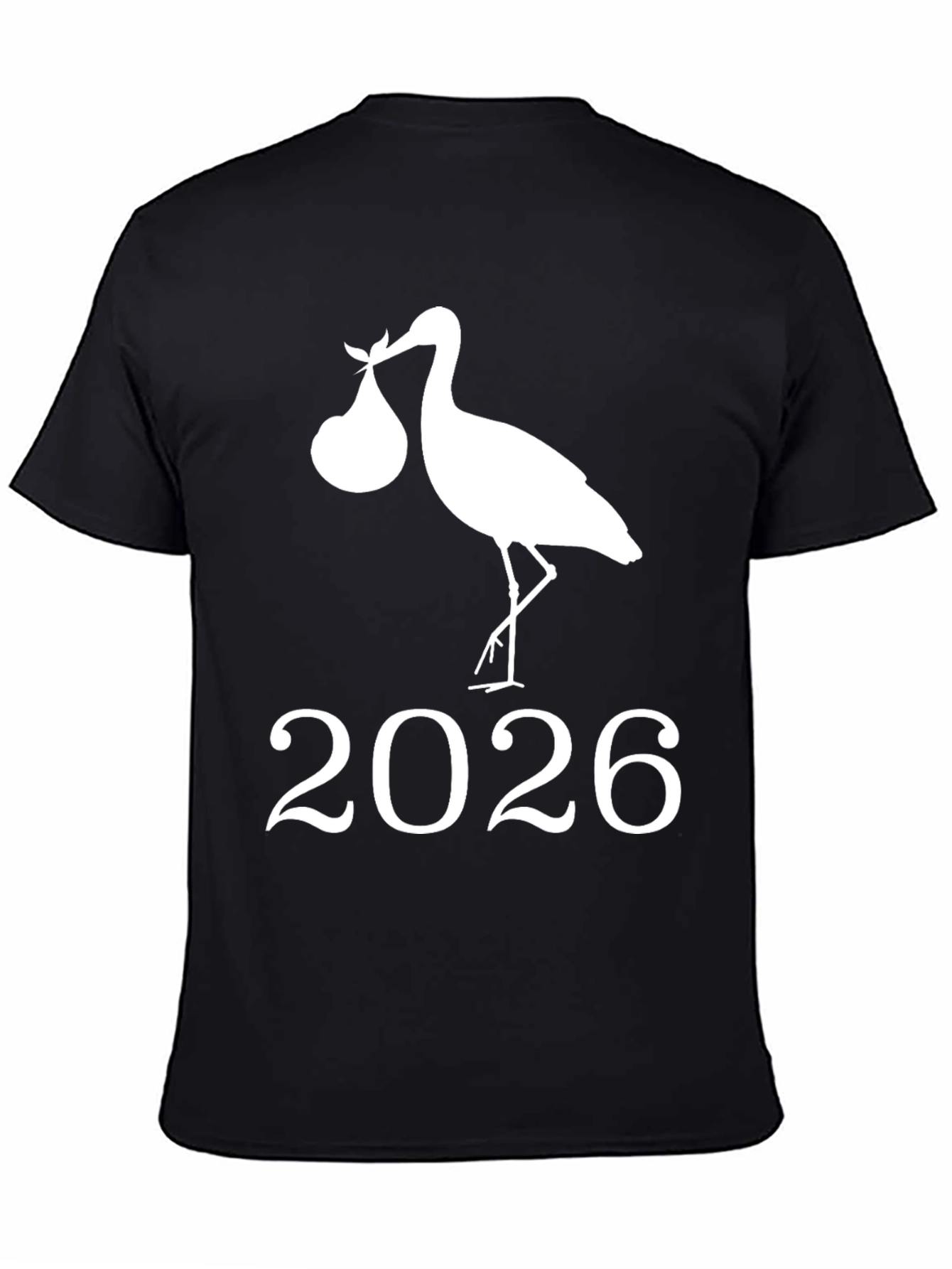 Stork 2026 Pregnancy Announcement T-Shirt