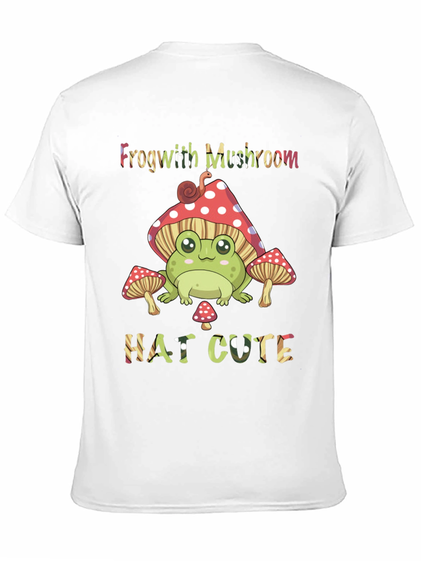 Frog with Mushroom Hat Graphic T-Shirt