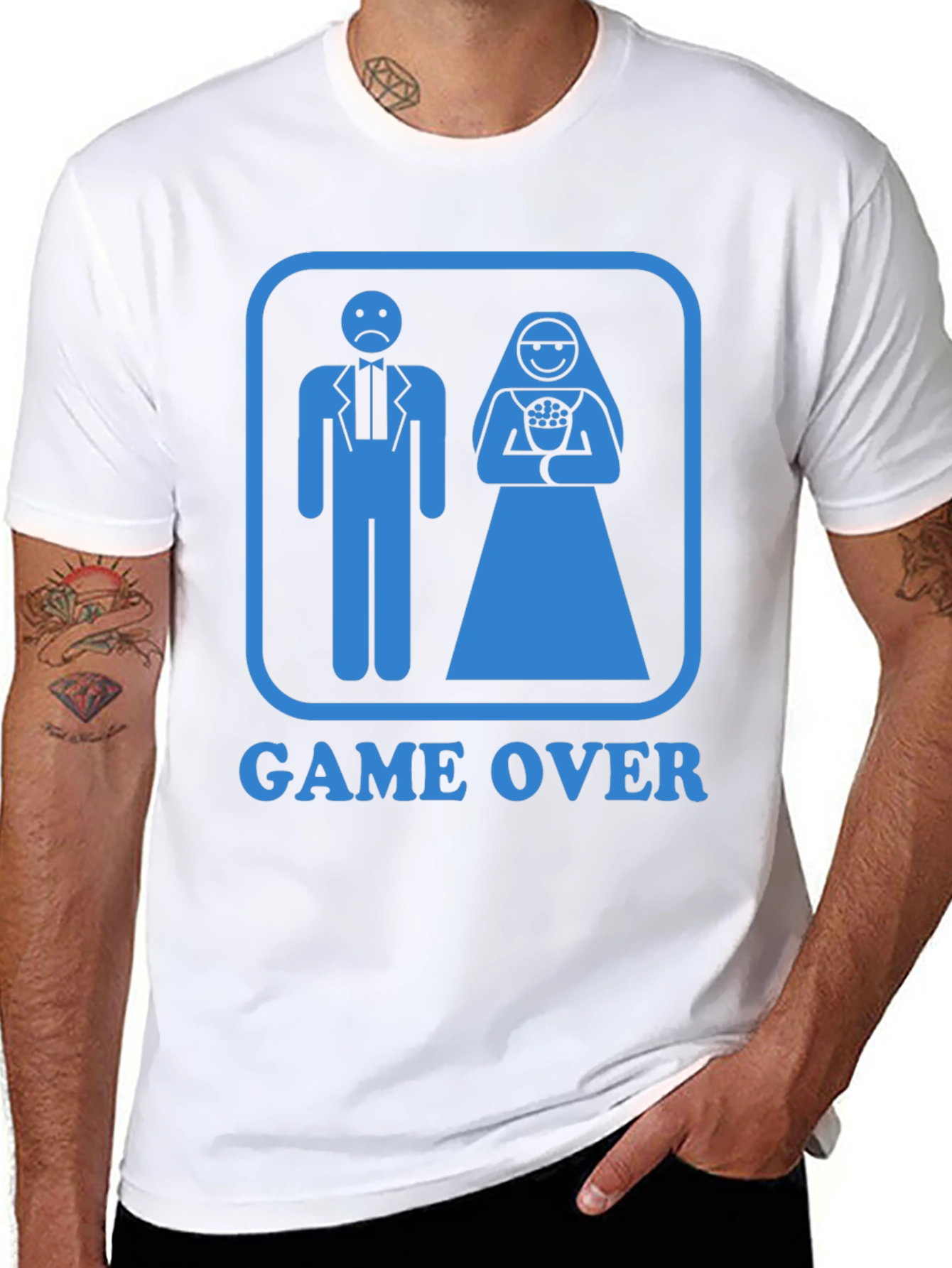 Game Over Newlywed Humor Graphic Tee