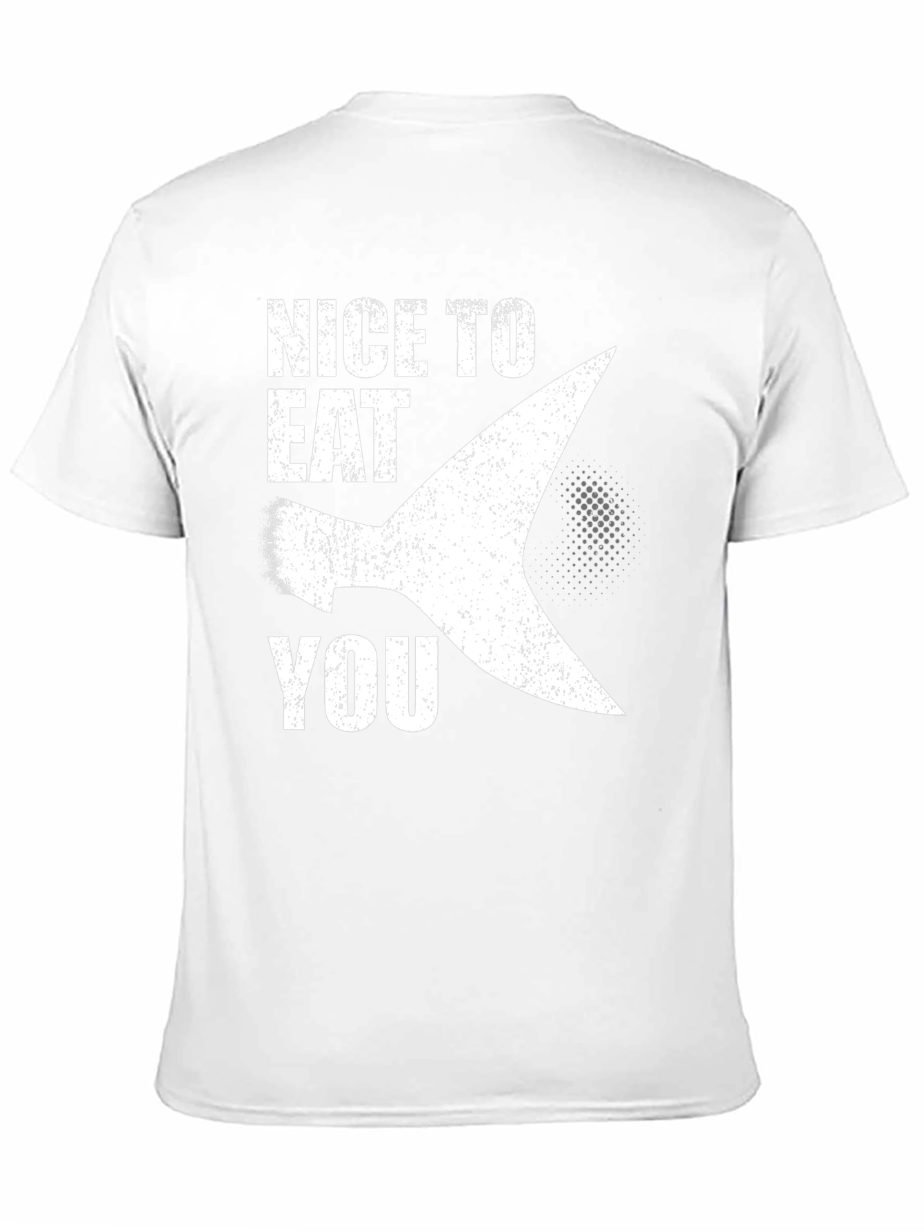 Funny Shark Fin Graphic Novelty T-Shirt