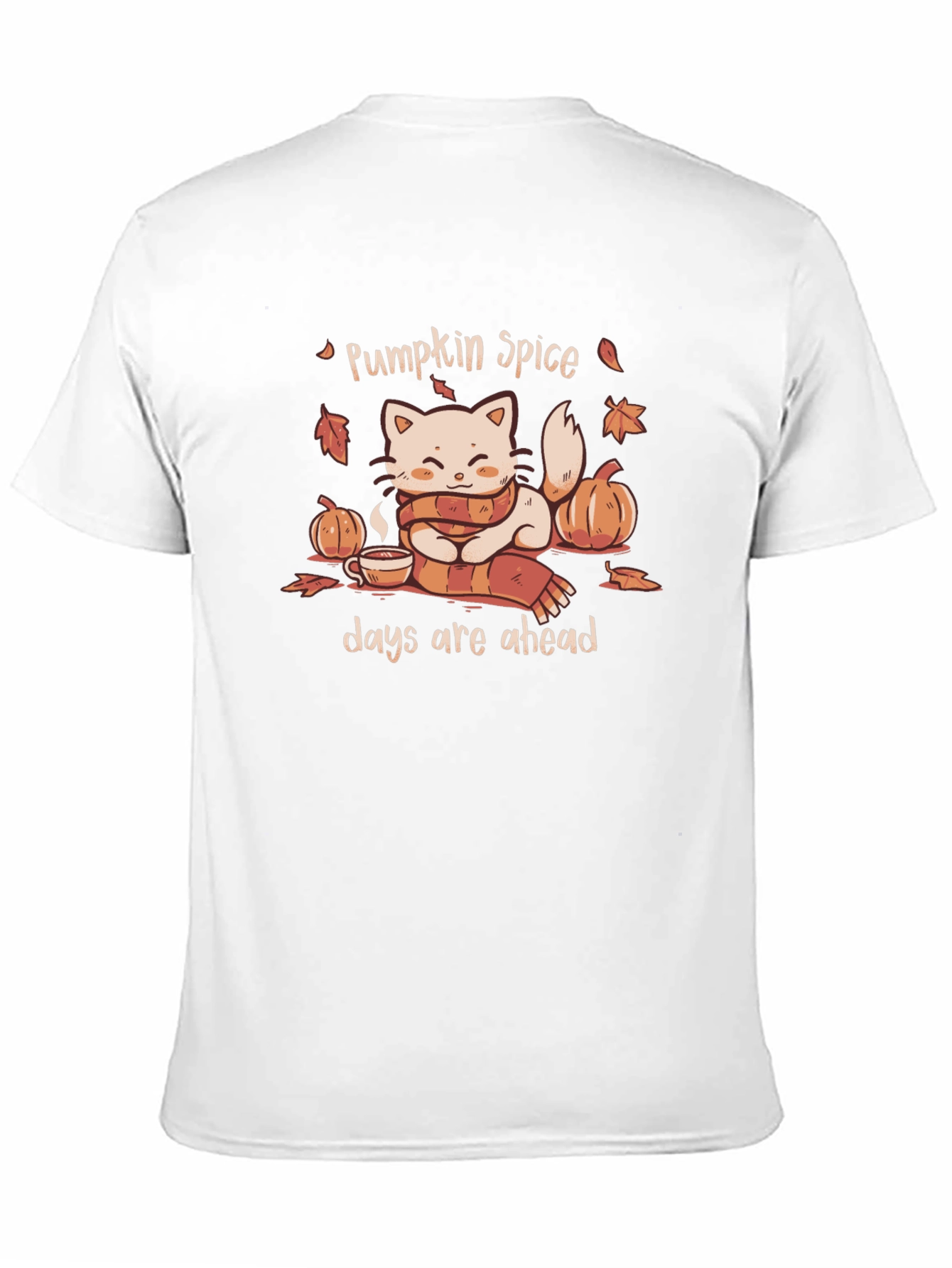 Pumpkin Spice Cat T-Shirt - Autumn Vibes