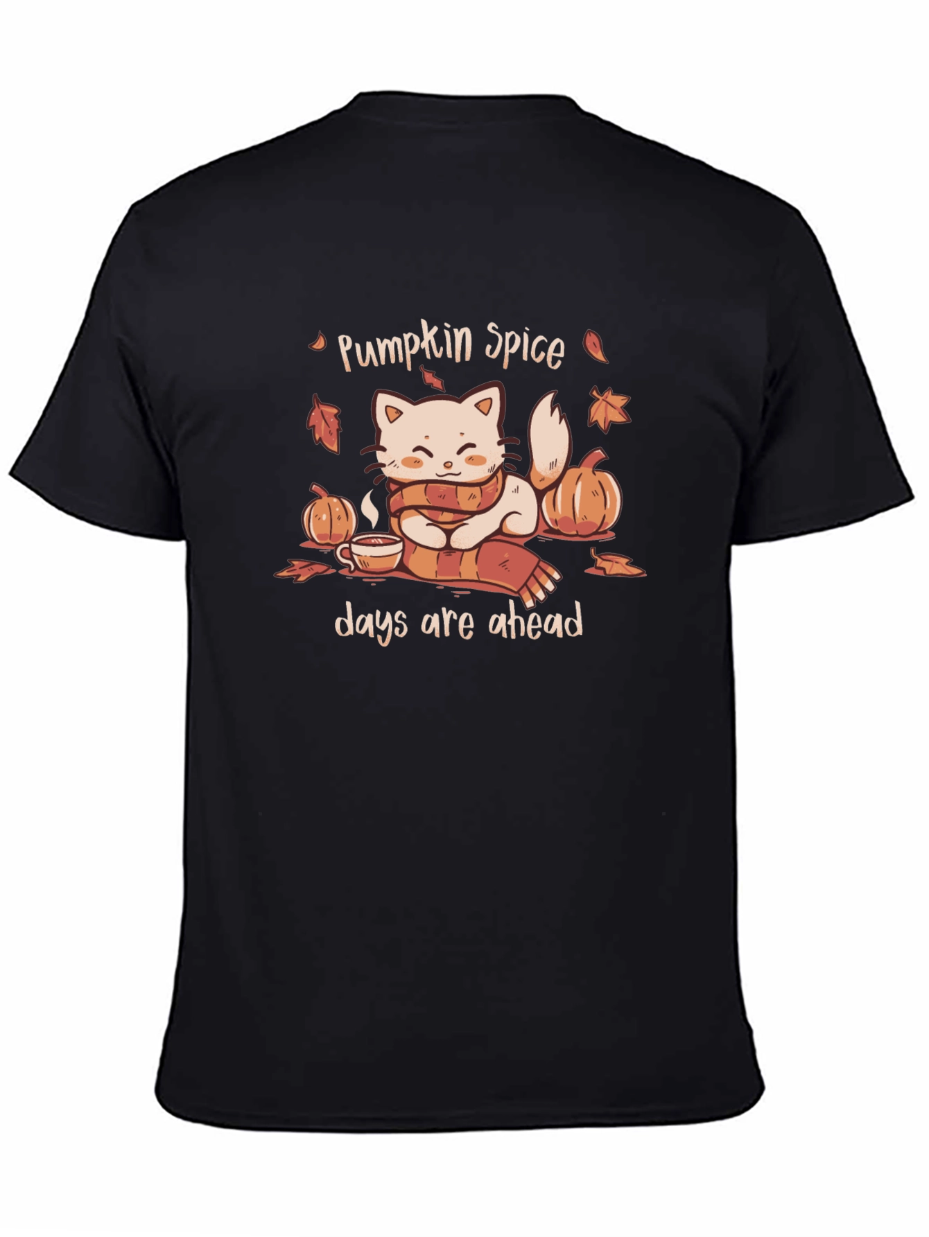 Pumpkin Spice Cat T-Shirt - Autumn Vibes
