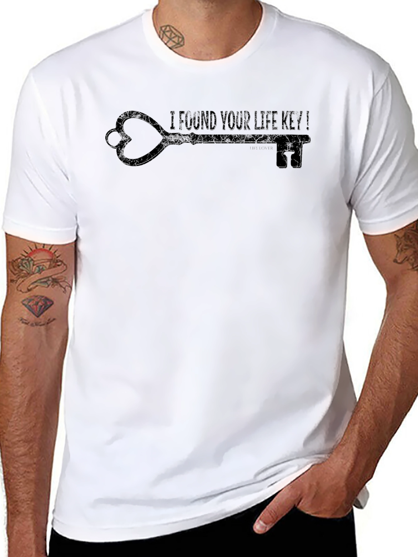 I Found Your Life Key Heart T-Shirt