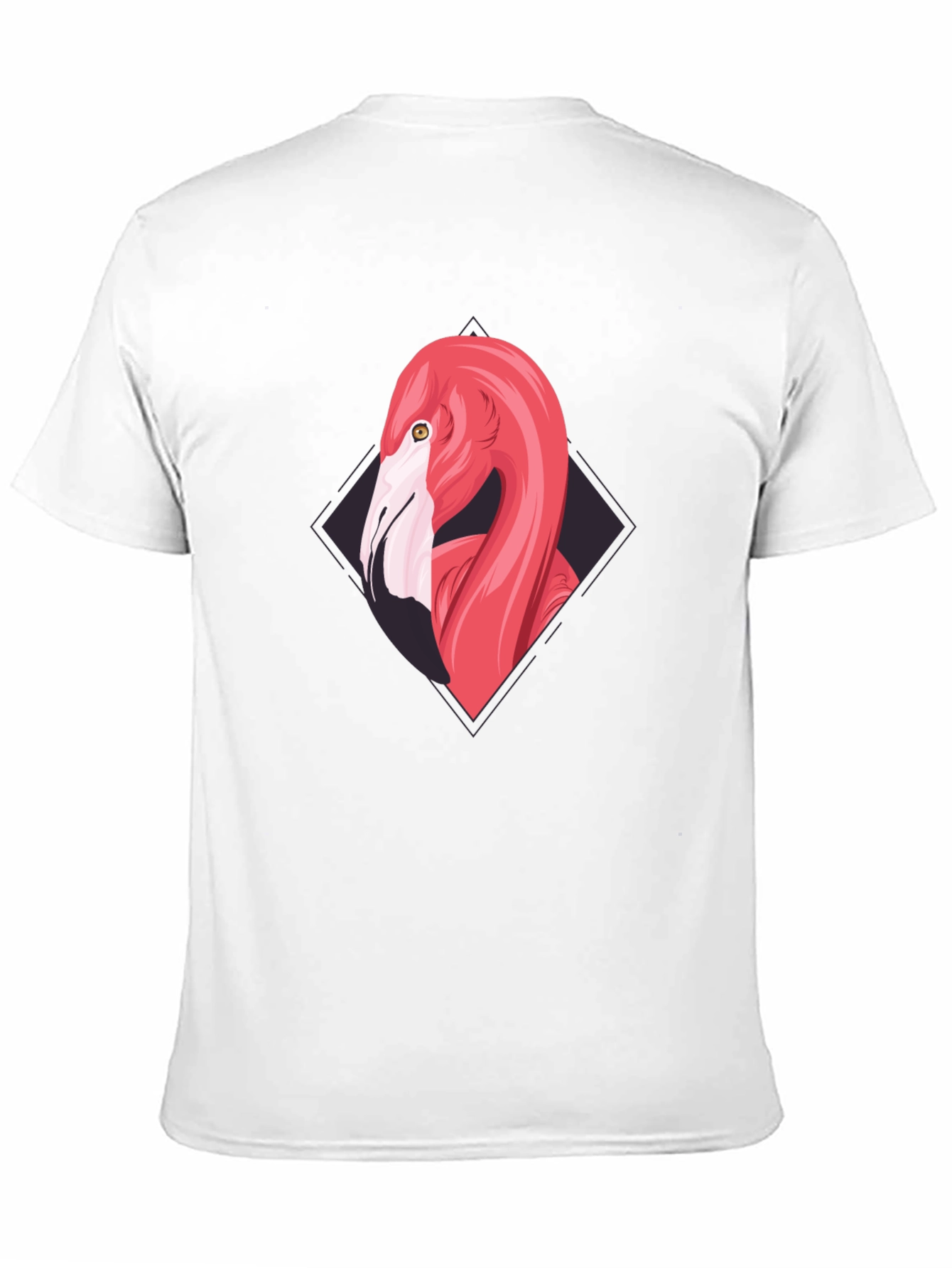 Flamingo Graphic Tee - Cool Black T-Shirt