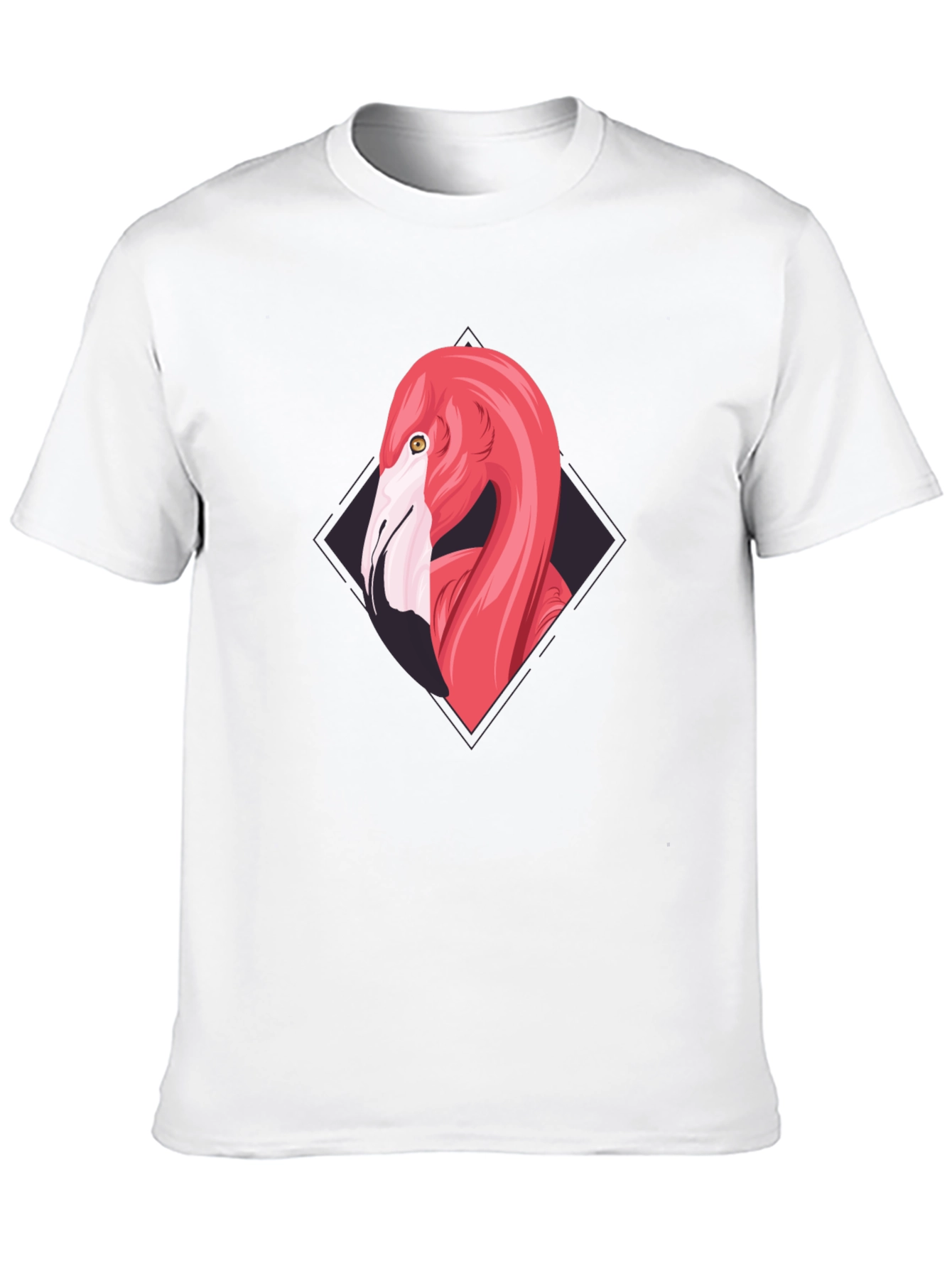 Flamingo Graphic Tee - Cool Black T-Shirt