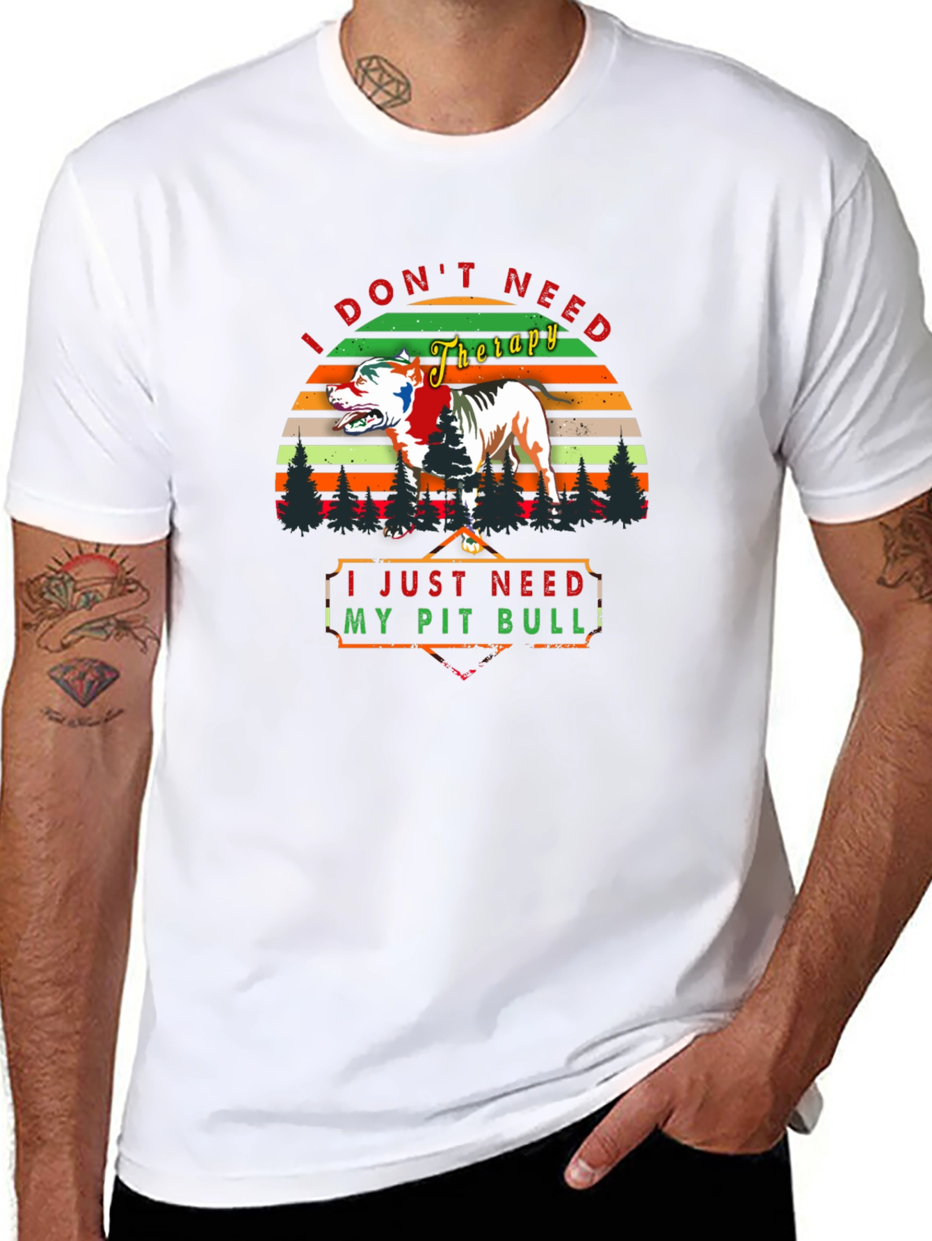 I Dont Need Therapy Pitbull T-Shirt