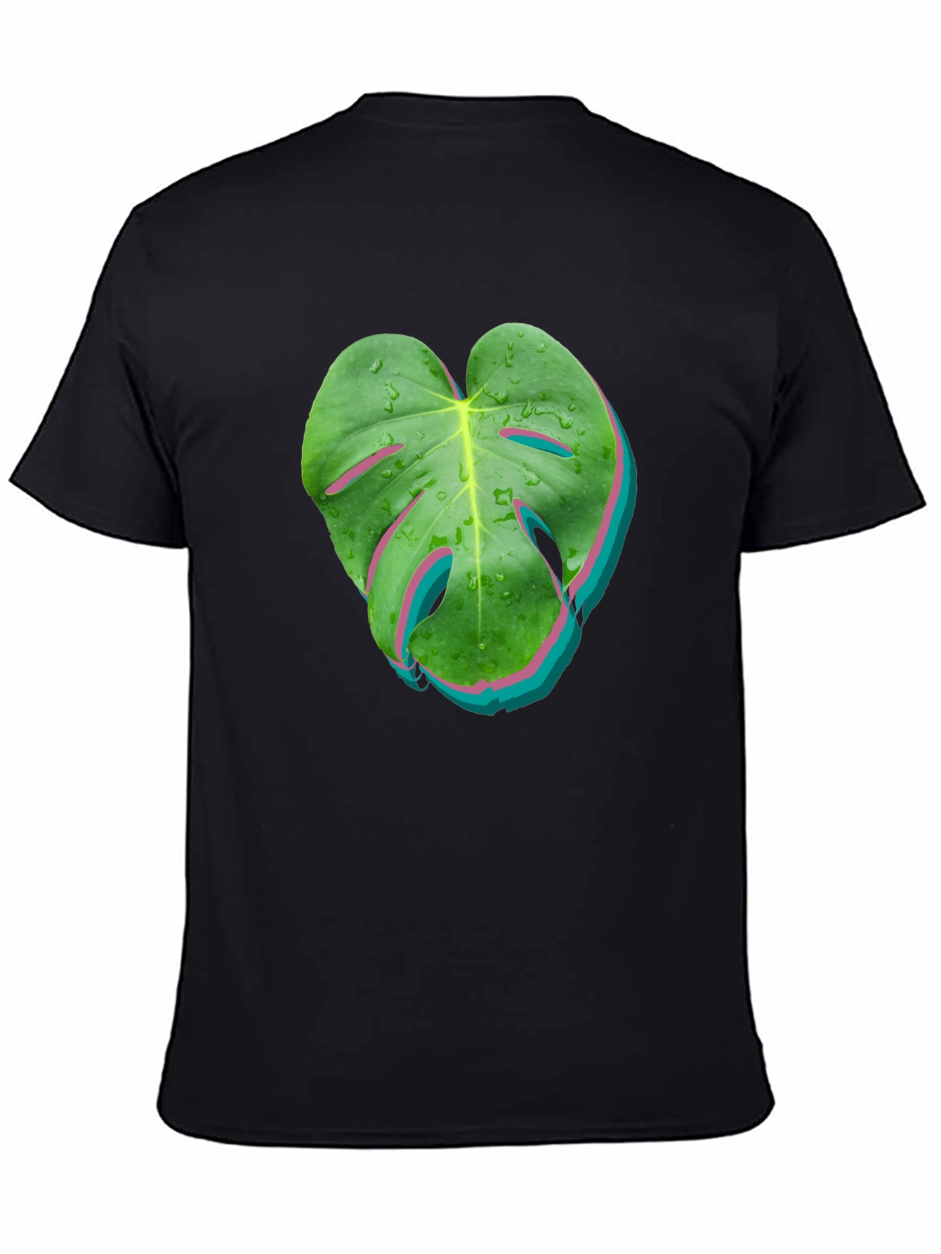 Tropical Monstera Leaf Graphic T-Shirt