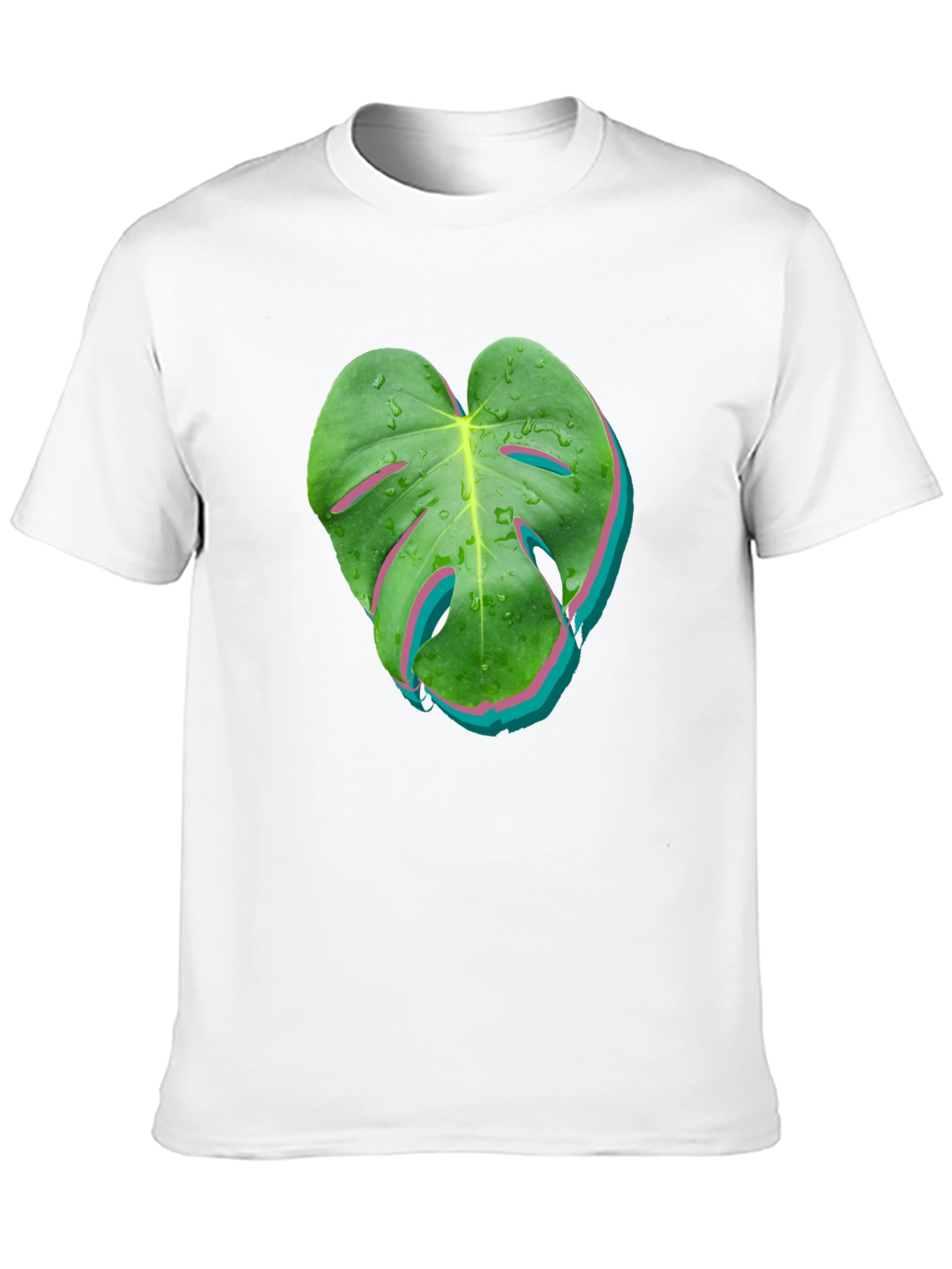 Tropical Monstera Leaf Graphic T-Shirt