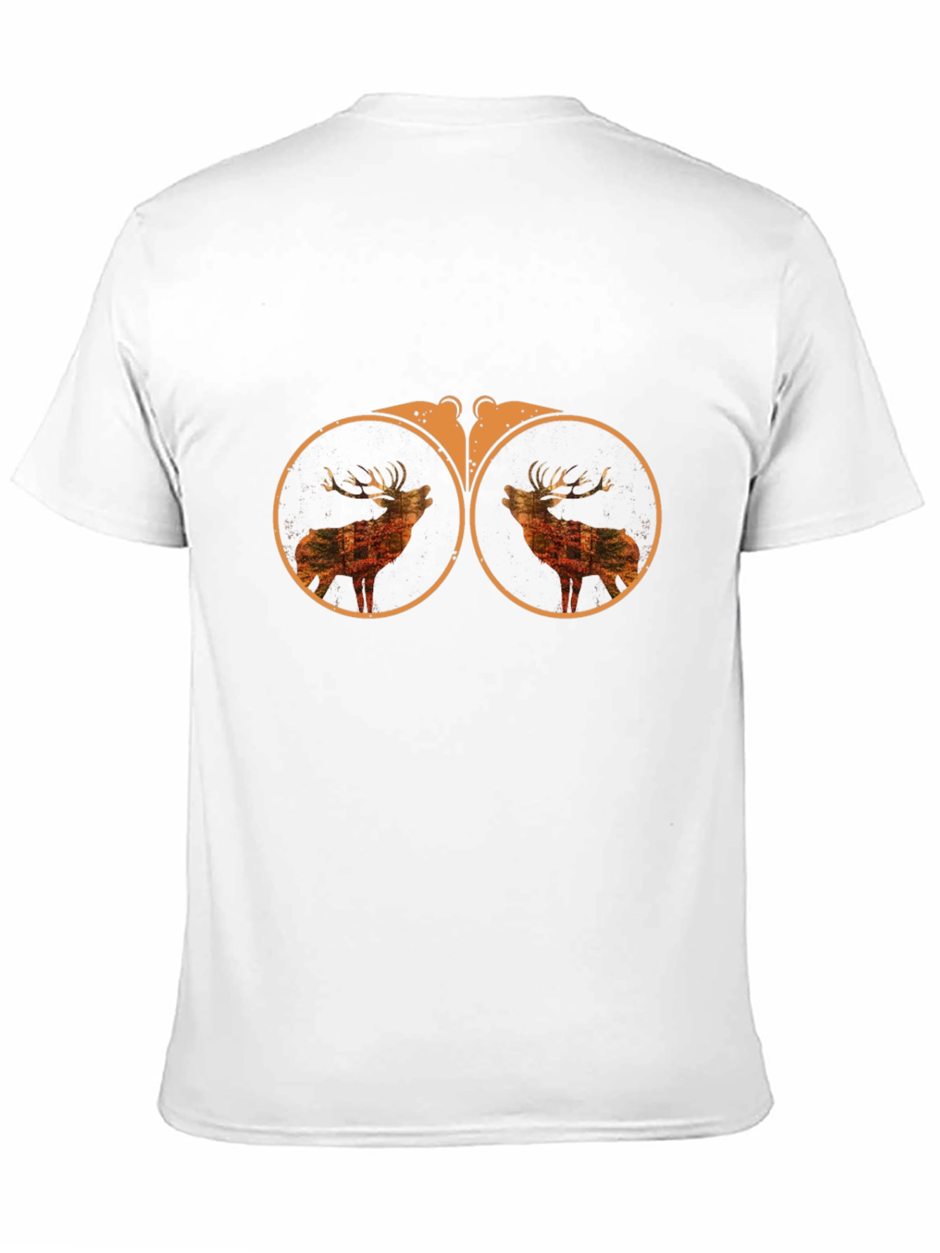 Binocular Deer Graphic Tee - Black Cotton Blend