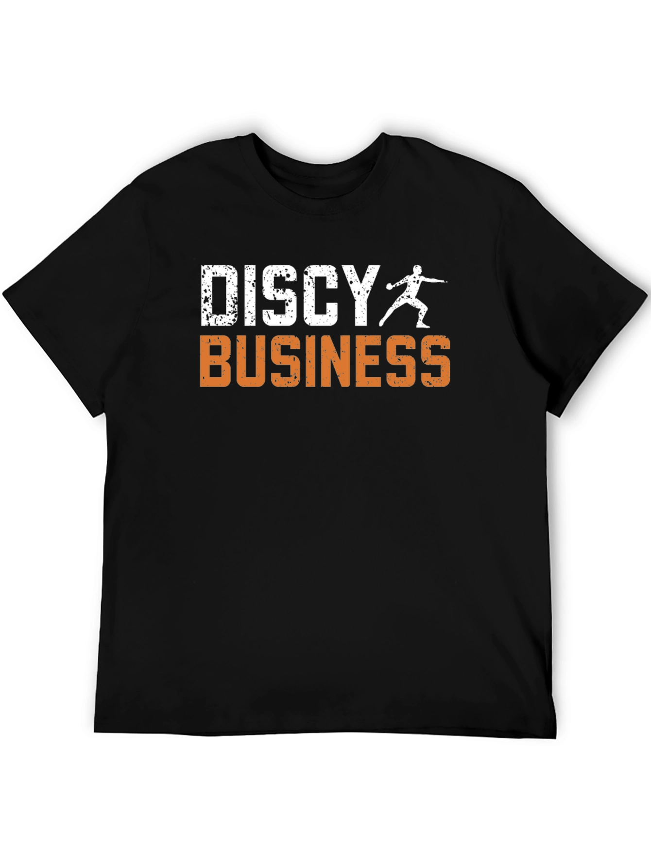 Discy Business Mens Black T-Shirt