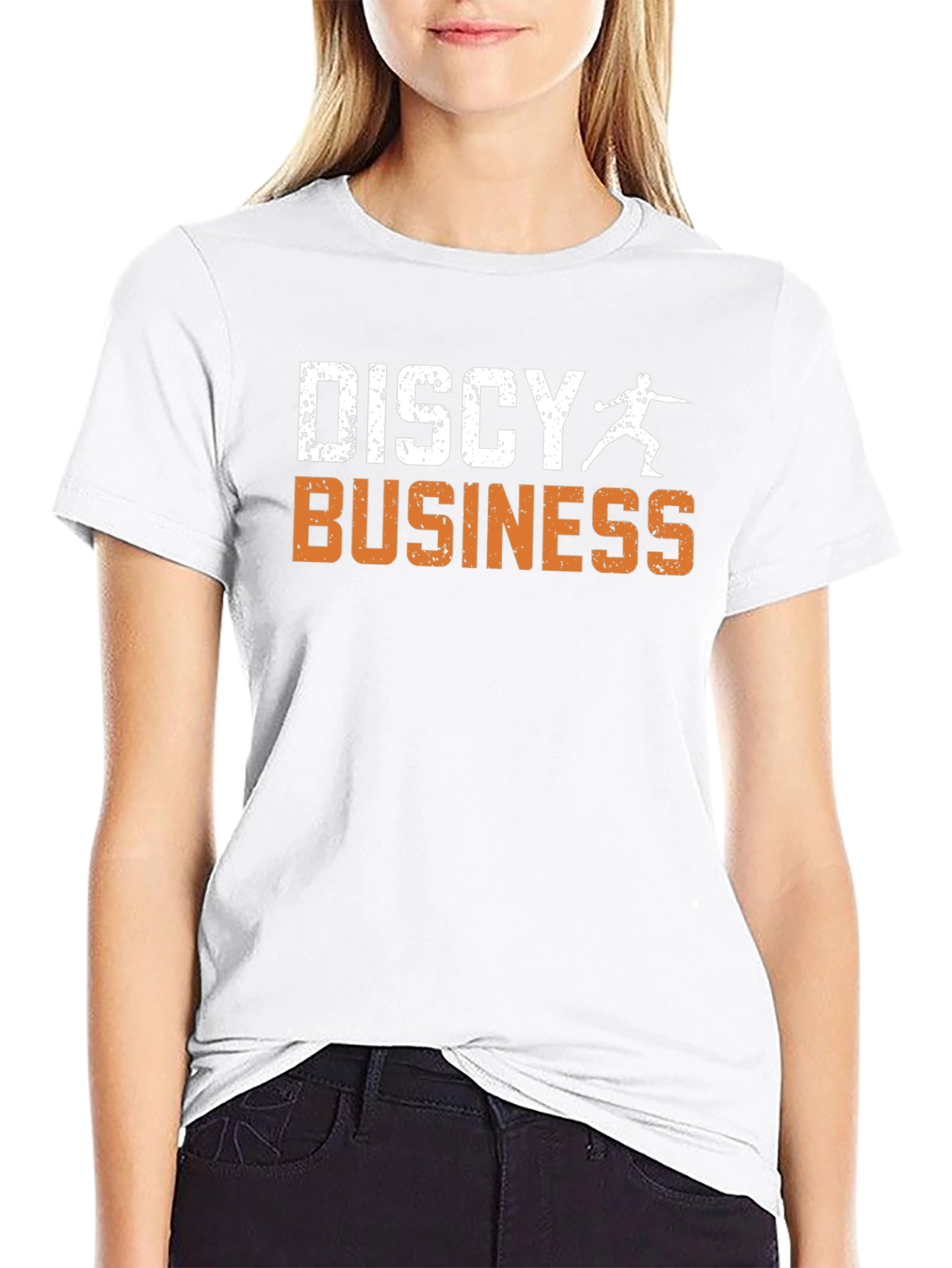 Discy Business Mens Black T-Shirt