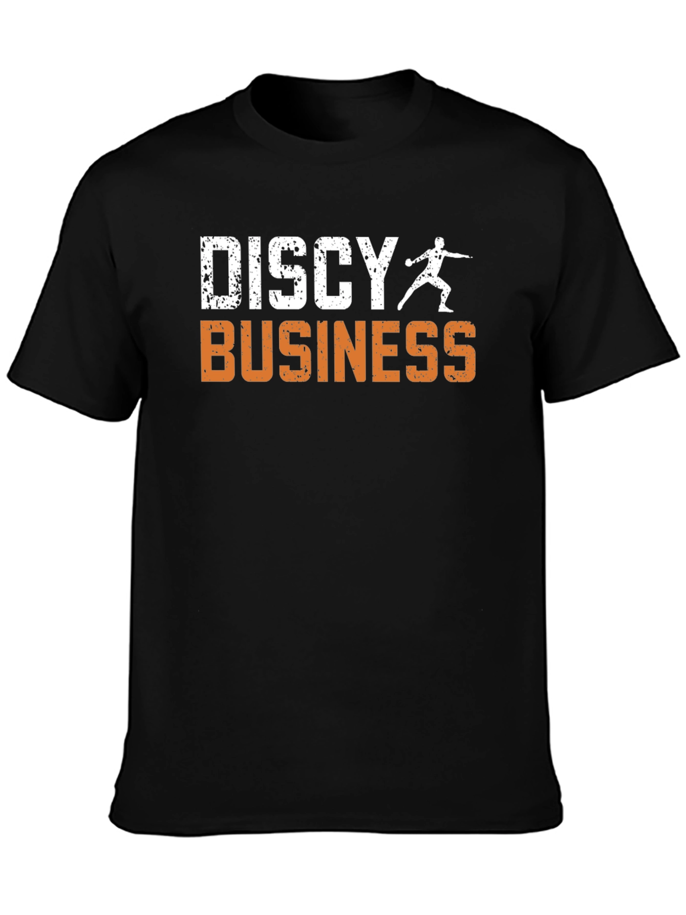 Discy Business Mens Black T-Shirt