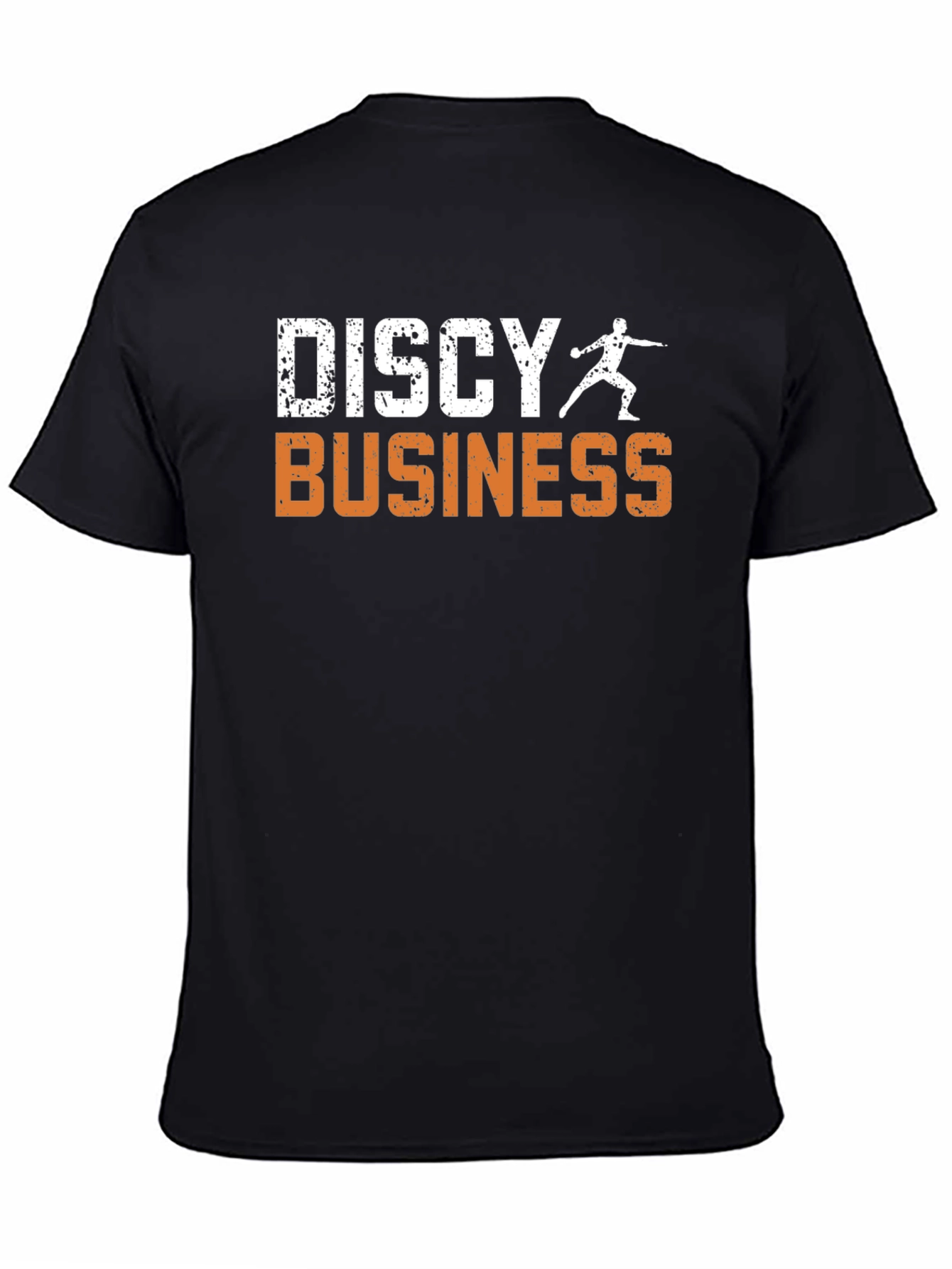 Discy Business Mens Black T-Shirt