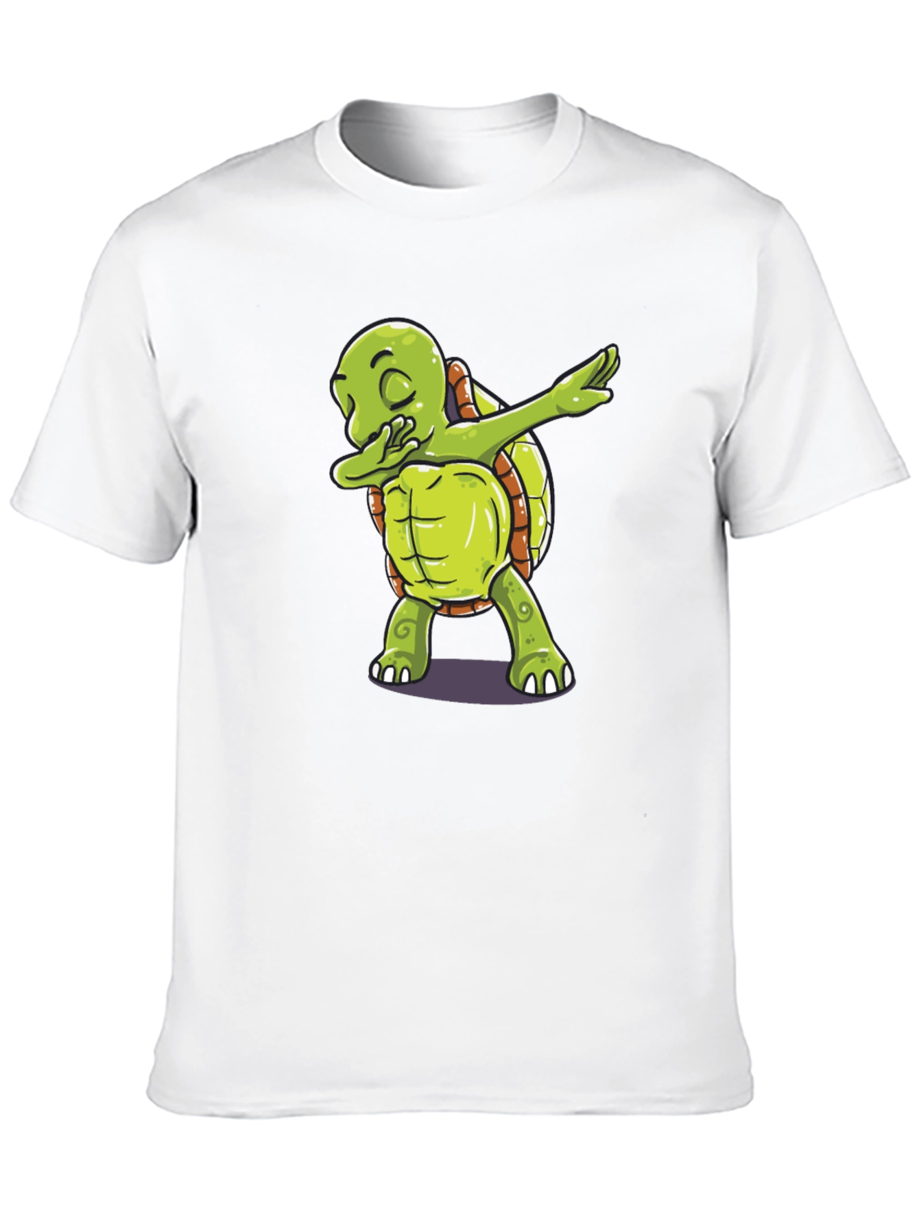 Dabbing Turtle Graphic Tee - Trendy Black T-Shirt