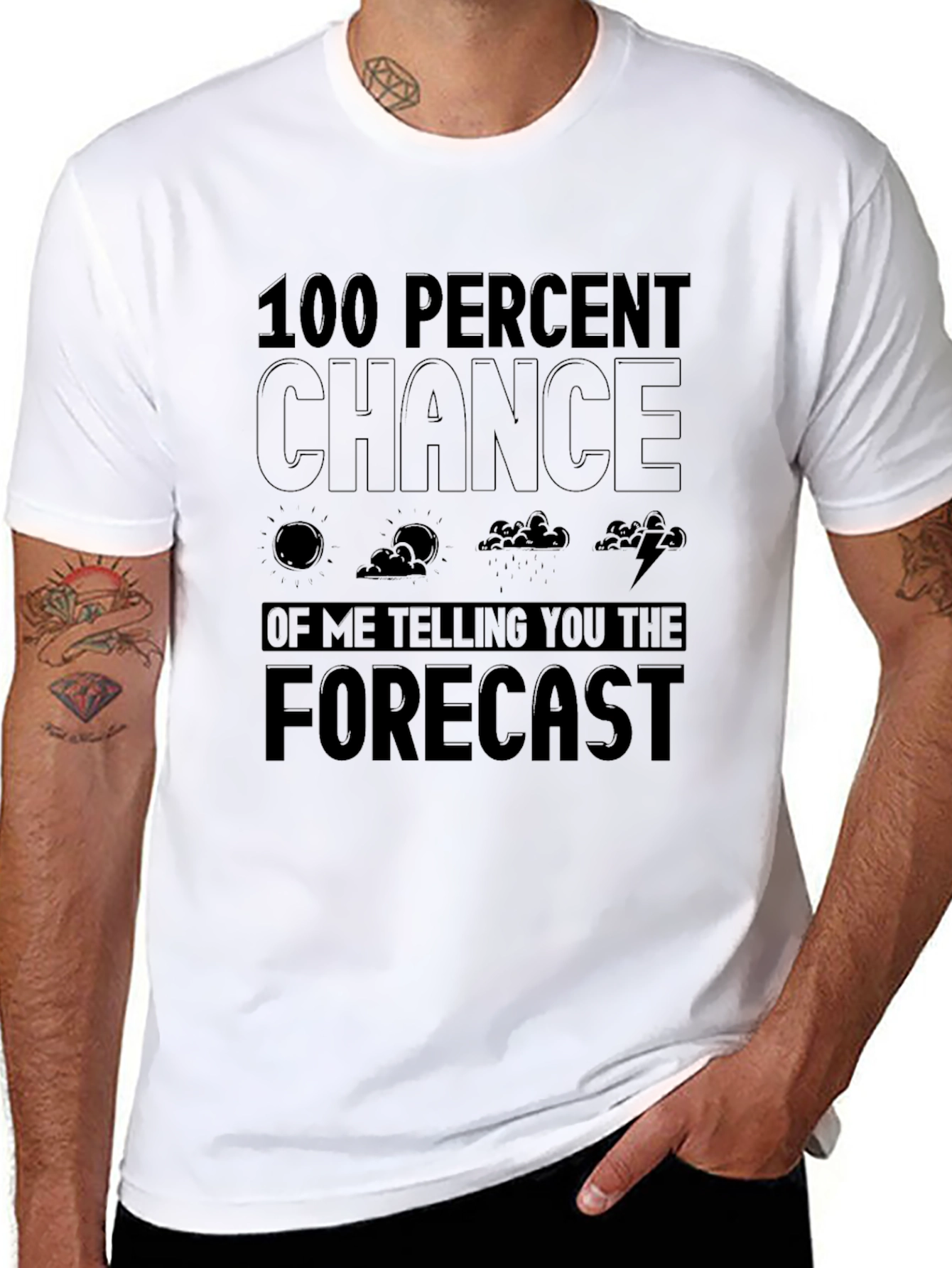 Humorous Weather Forecast T-Shirt