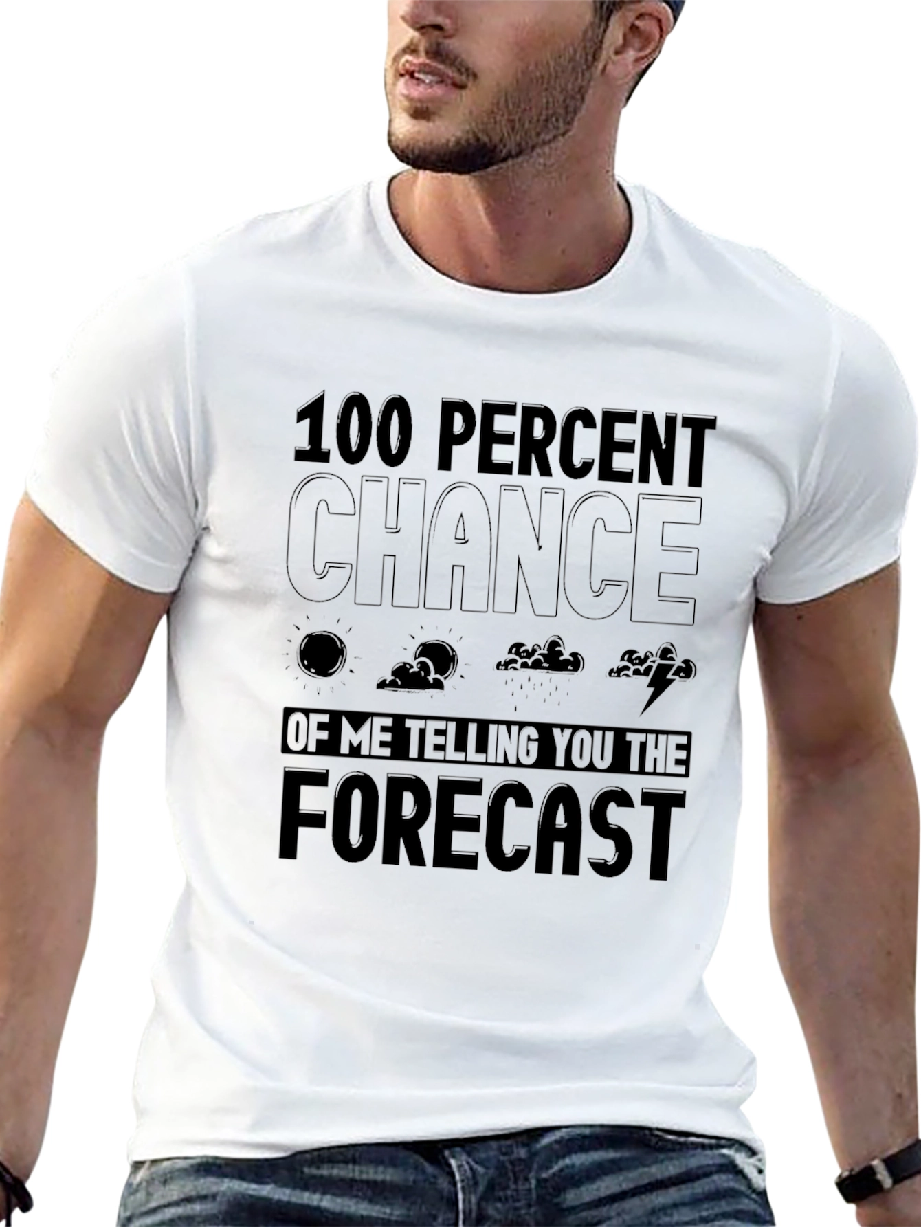 Humorous Weather Forecast T-Shirt