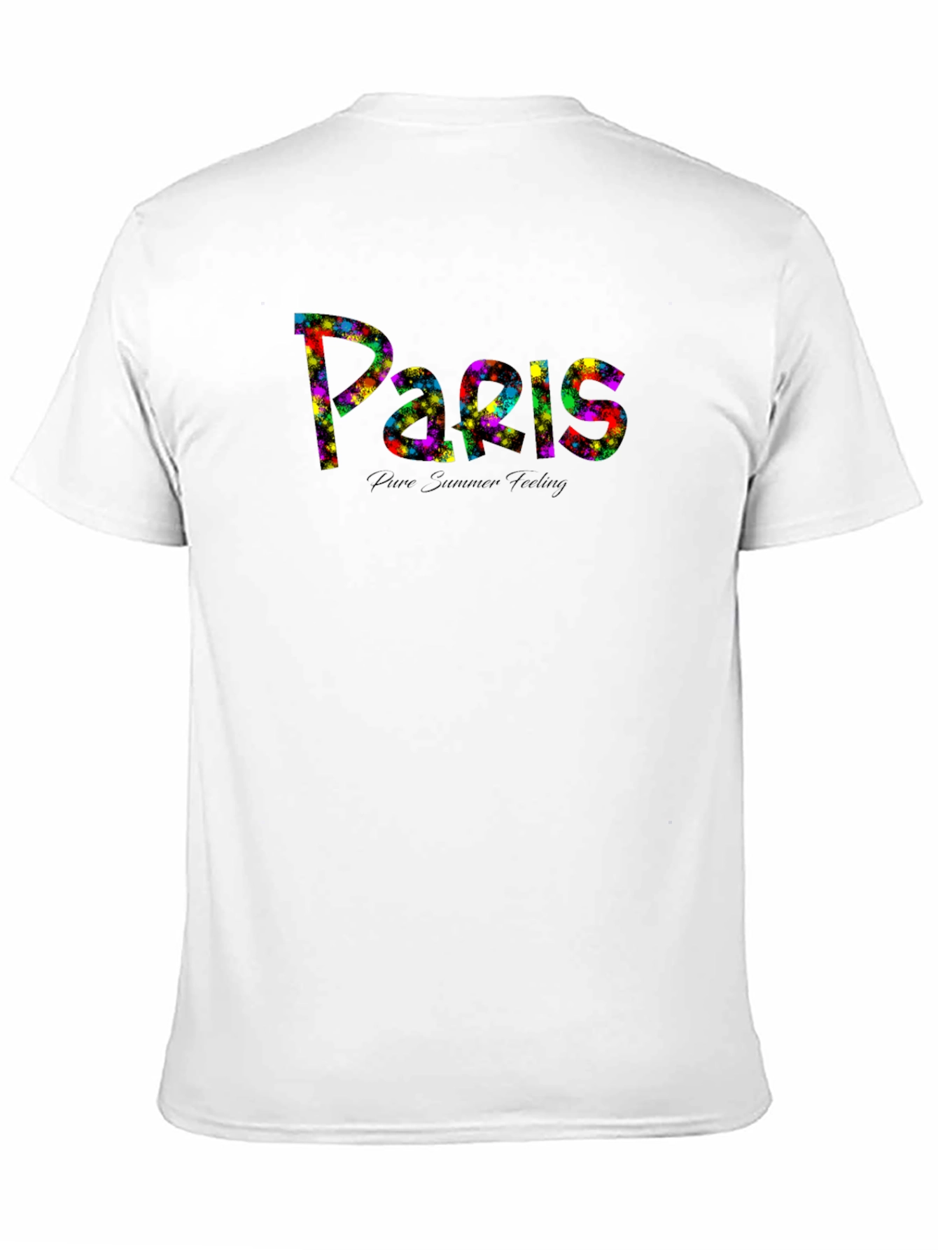 Paris Summer Feeling Black T-Shirt