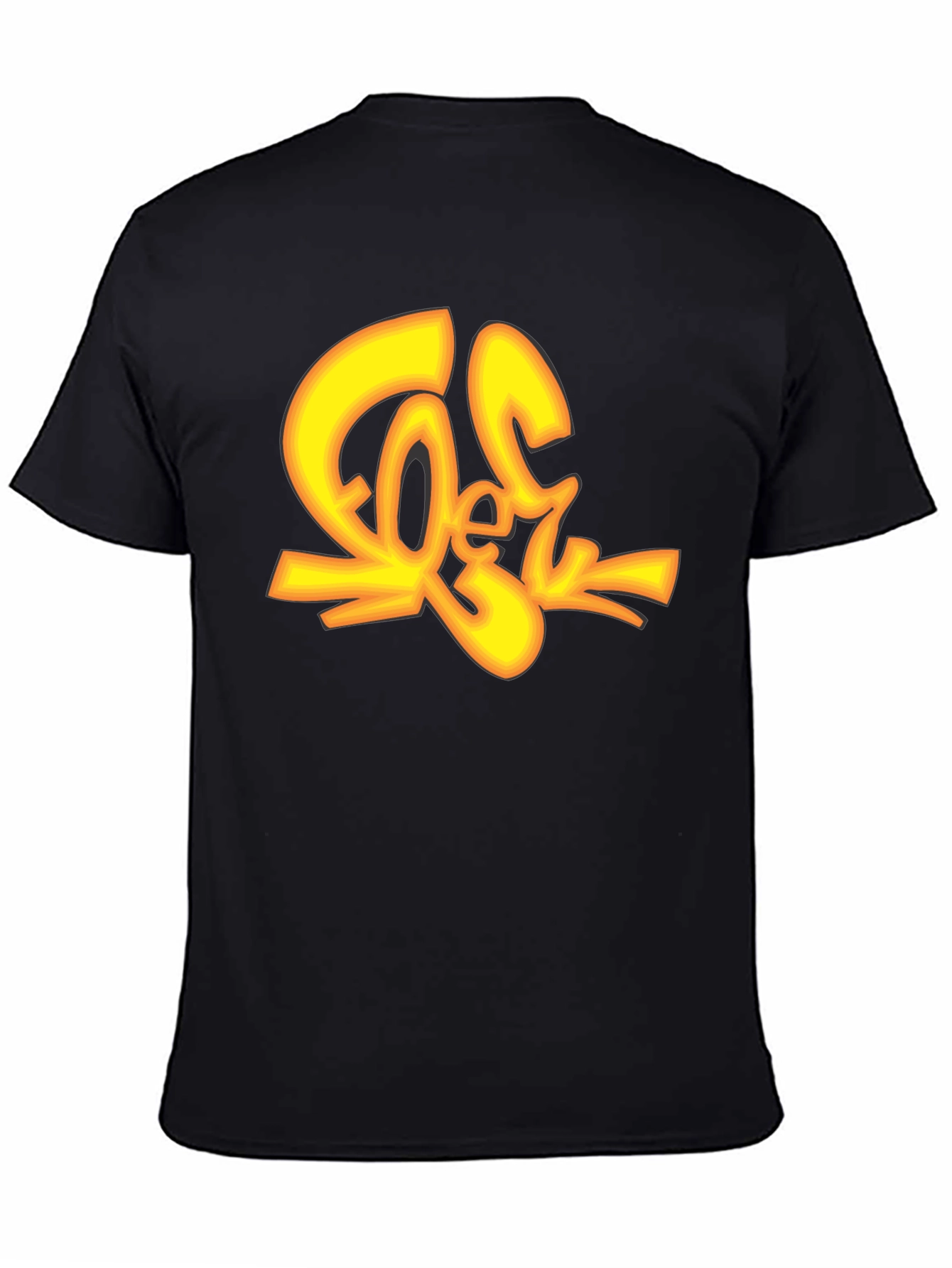 Cool Graphic Tee - Black Cotton T-Shirt