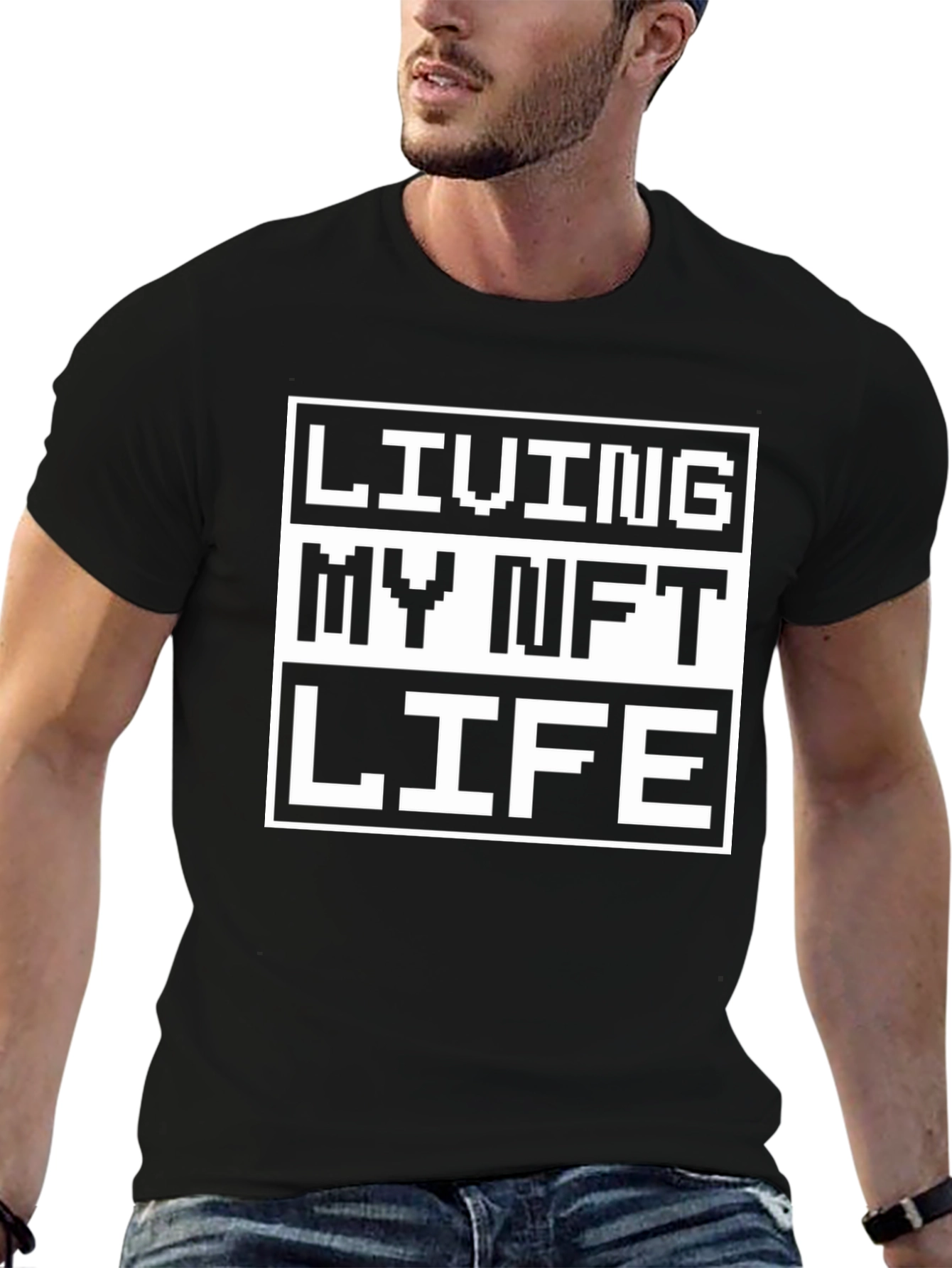 Living My NFT Life Black T-Shirt