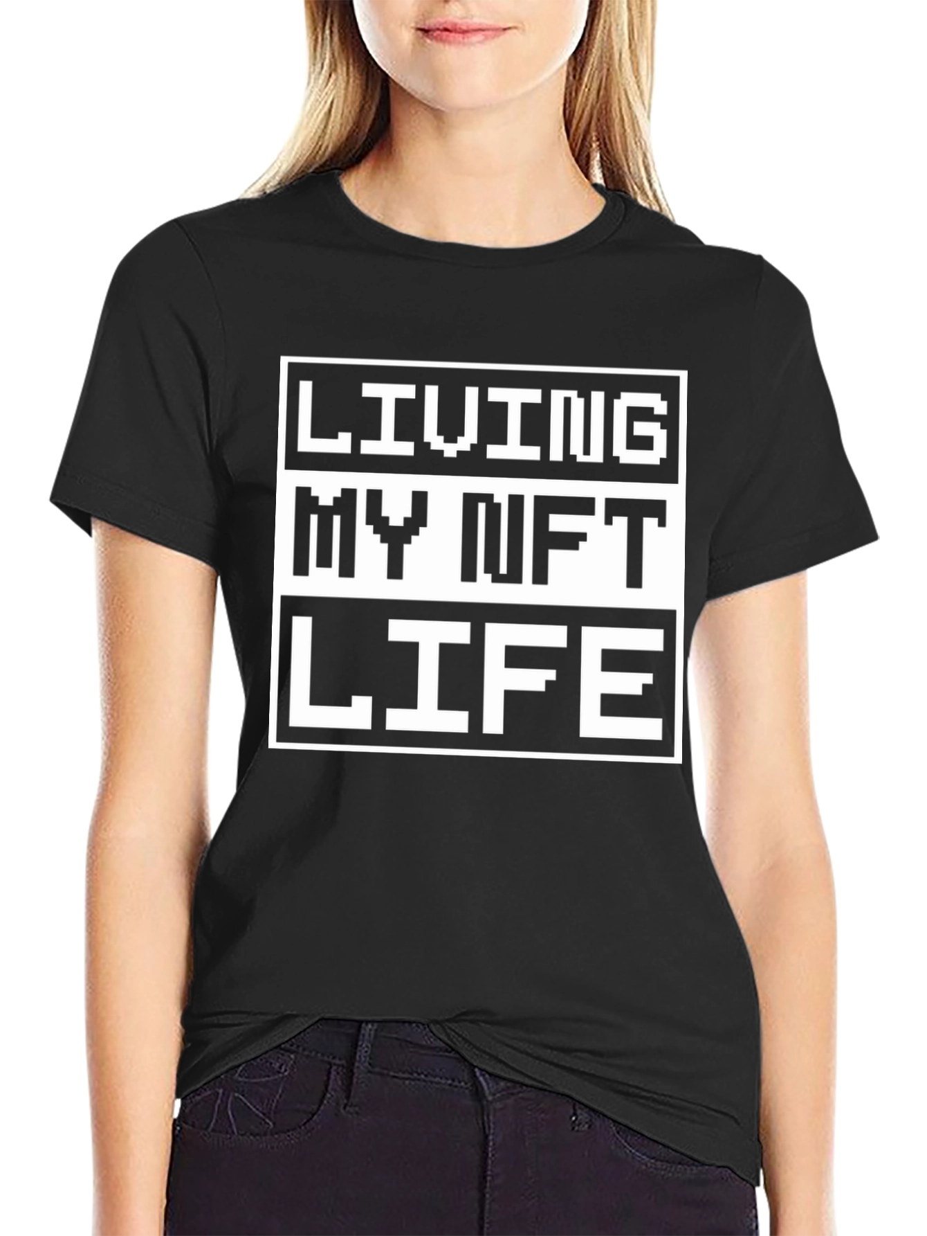 Living My NFT Life Black T-Shirt