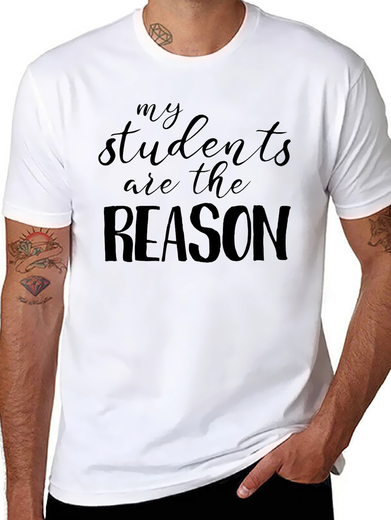 My Students Are The Reason Black T-Shirt