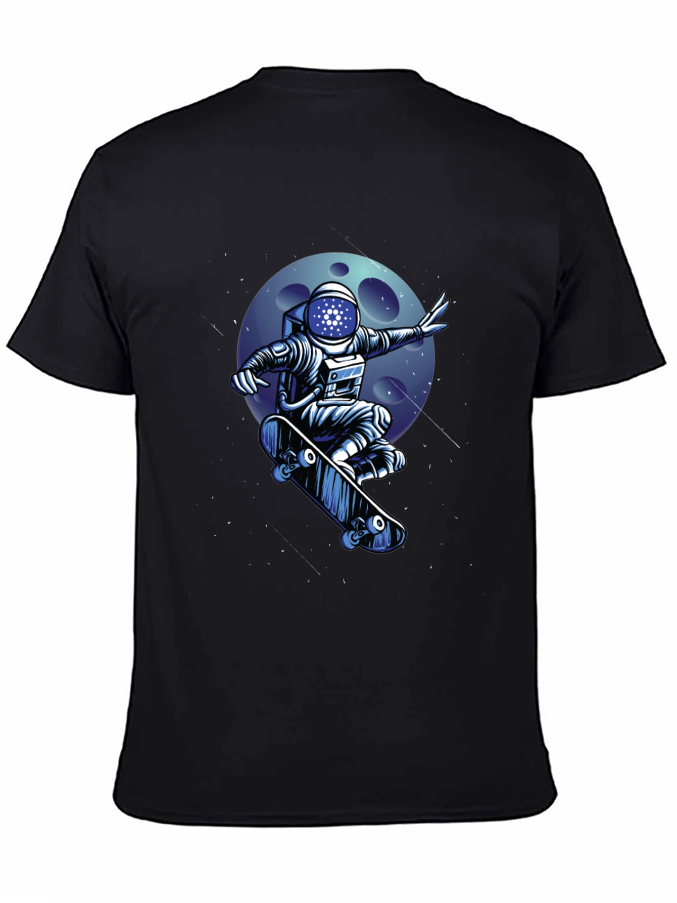 Skateboarding Astronaut T-Shirt - Cool Space Design