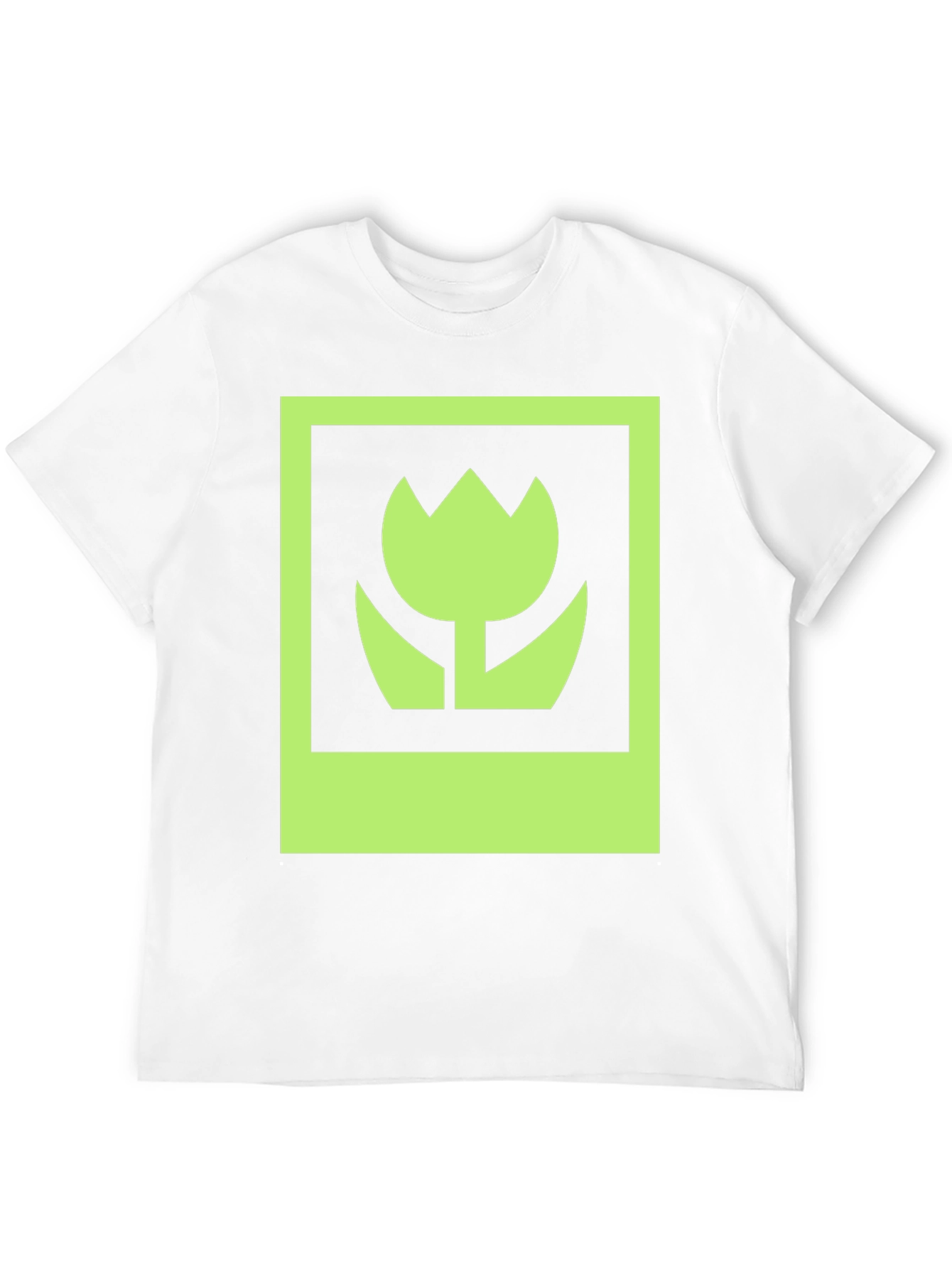 Green Flower Graphic T-Shirt - Stylish Casual Wear