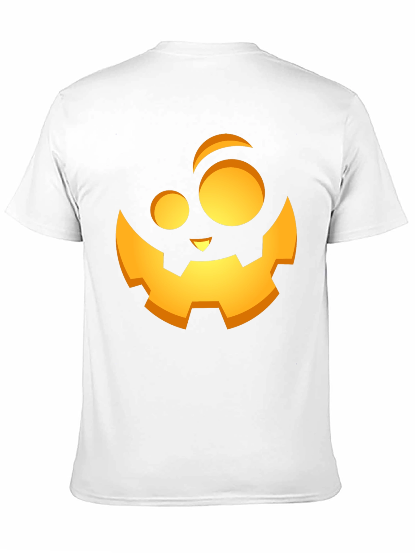 Halloween Pumpkin Face Graphic Black T-Shirt
