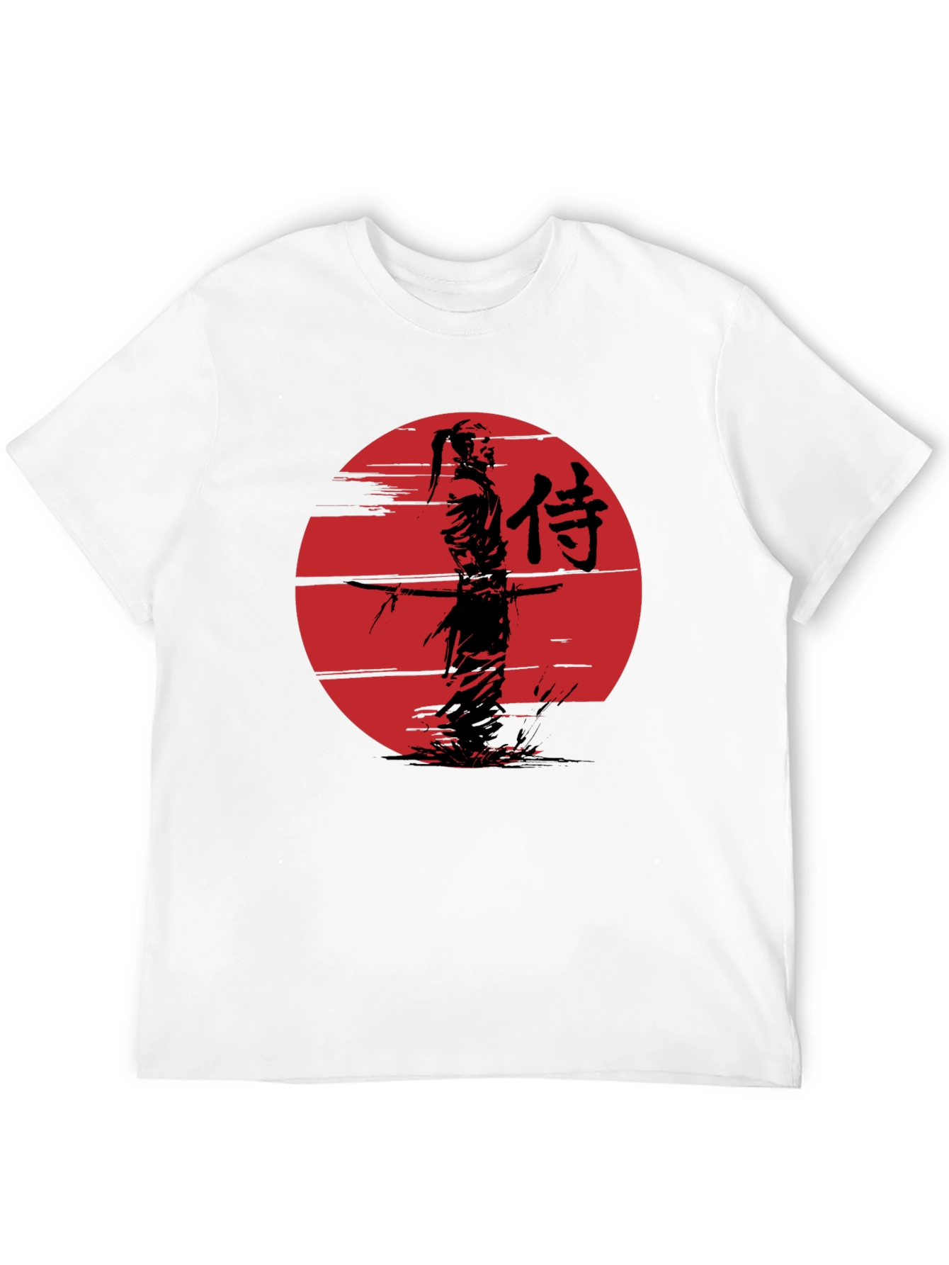 Samurai Graphic Tee - Mens Black T-Shirt
