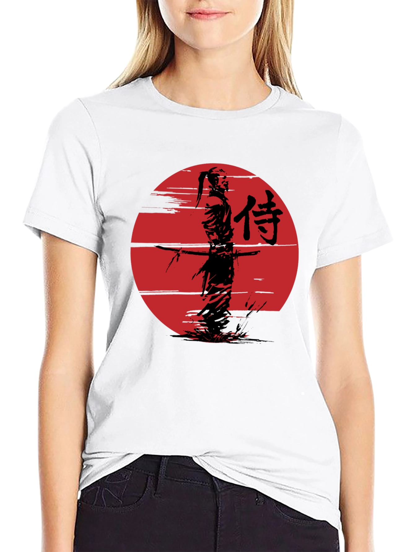 Samurai Graphic Tee - Mens Black T-Shirt