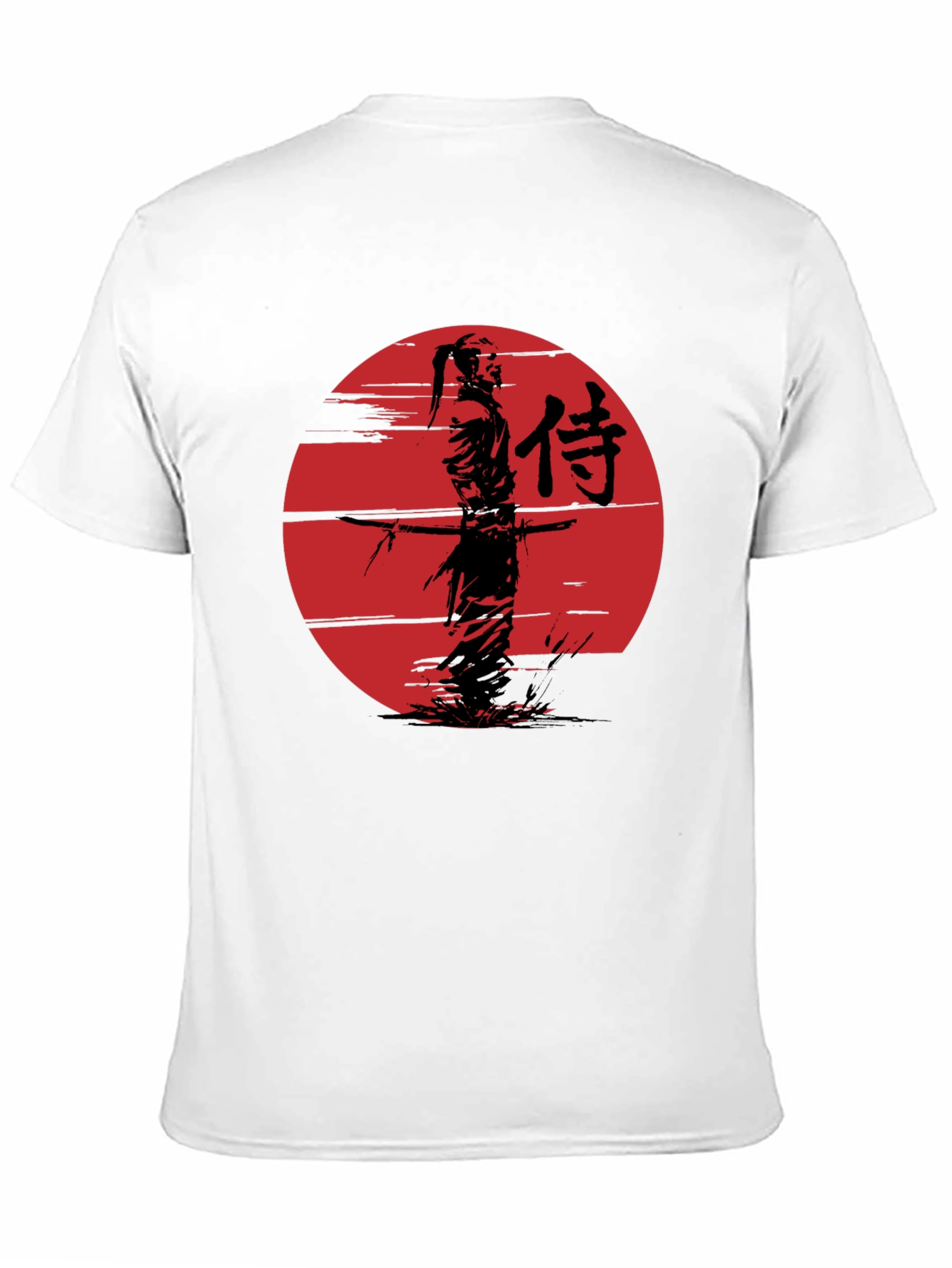 Samurai Graphic Tee - Mens Black T-Shirt