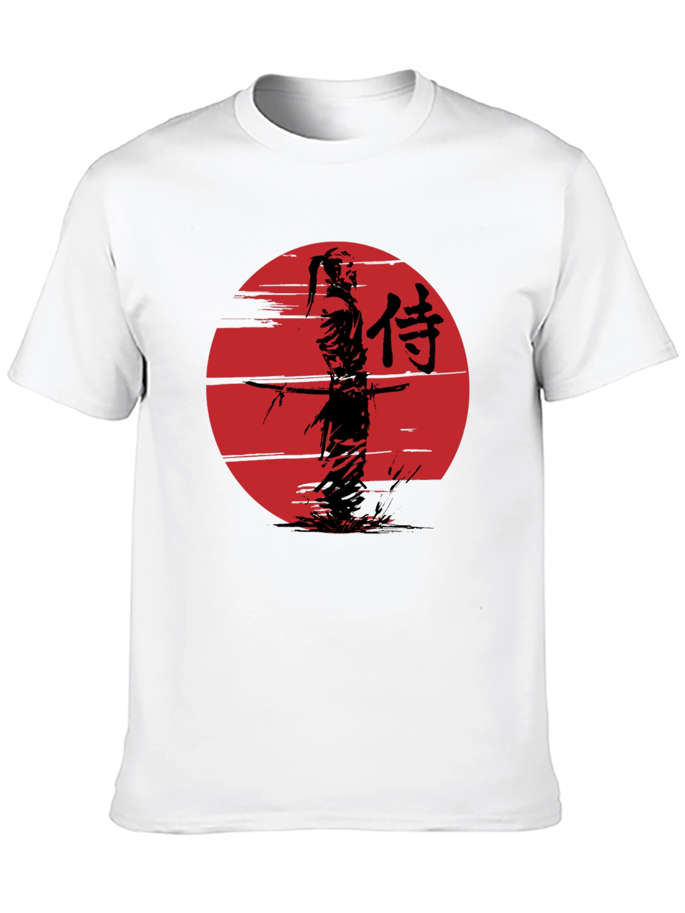 Samurai Graphic Tee - Mens Black T-Shirt