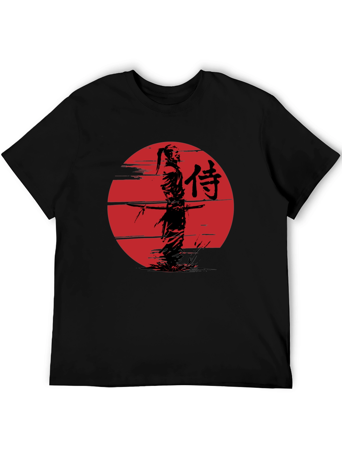 Samurai Graphic Tee - Mens Black T-Shirt