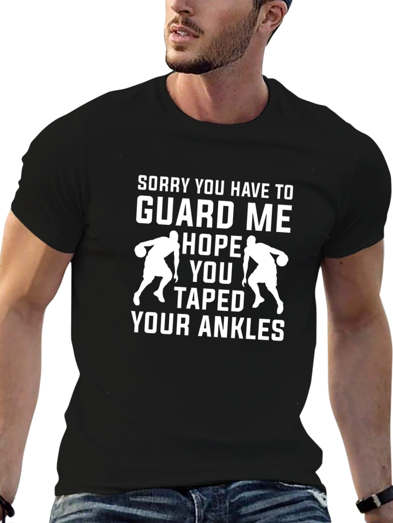 Funny Basketball T-Shirt - Guard Me Tape Your Ankles