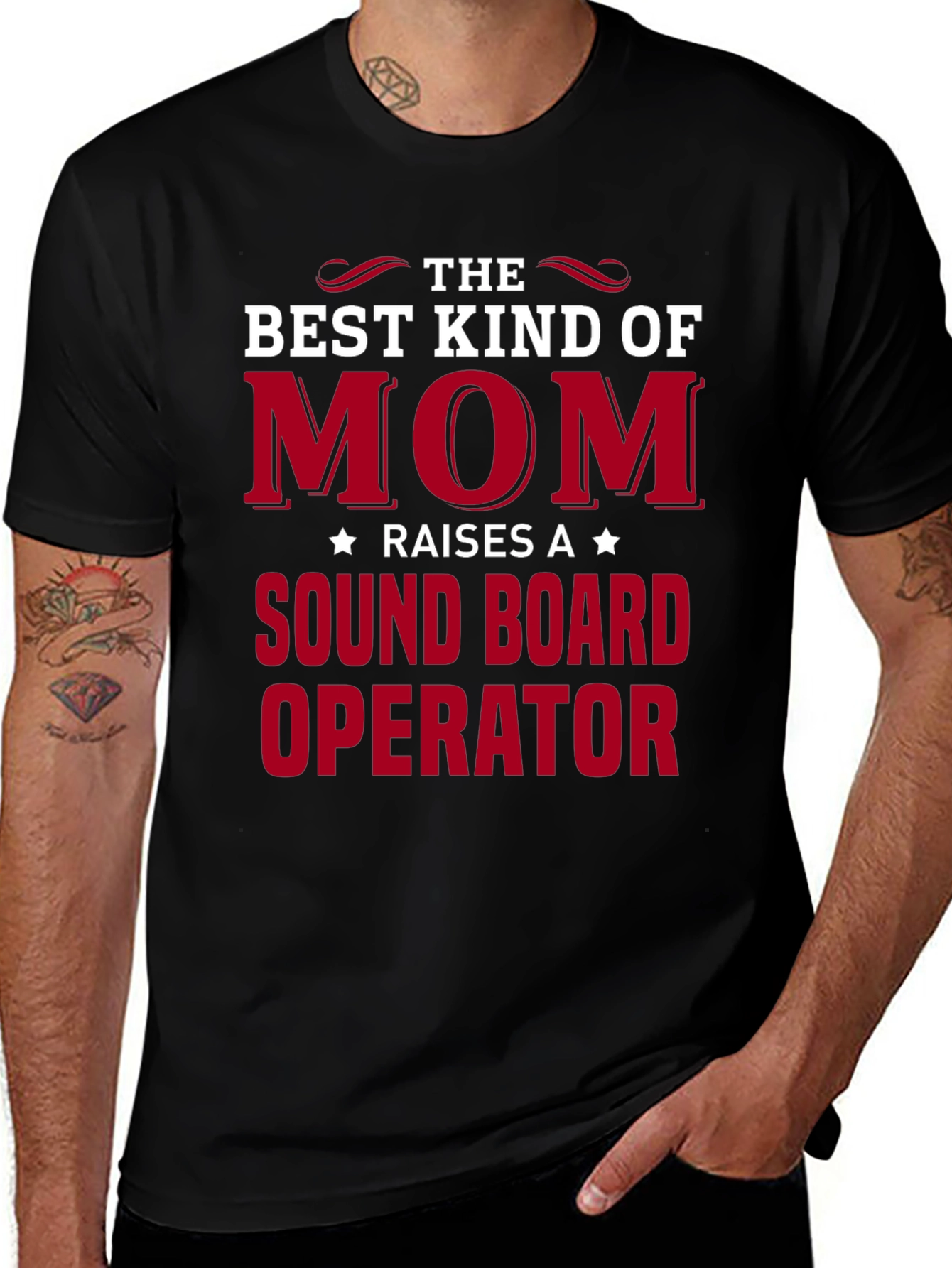Sound Board Operator Mom Graphic Tee