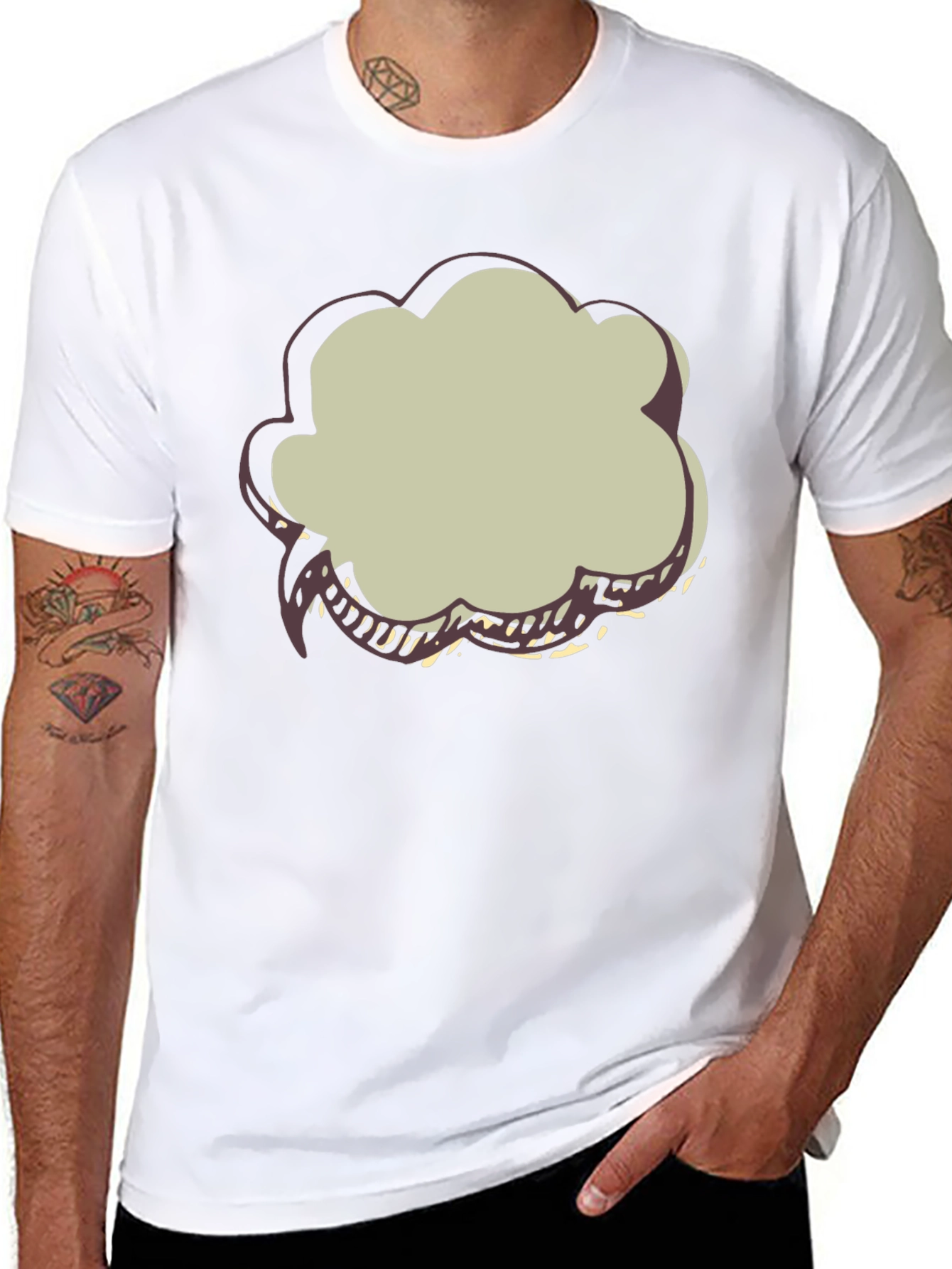 Cartoon Cloud Graphic Tee