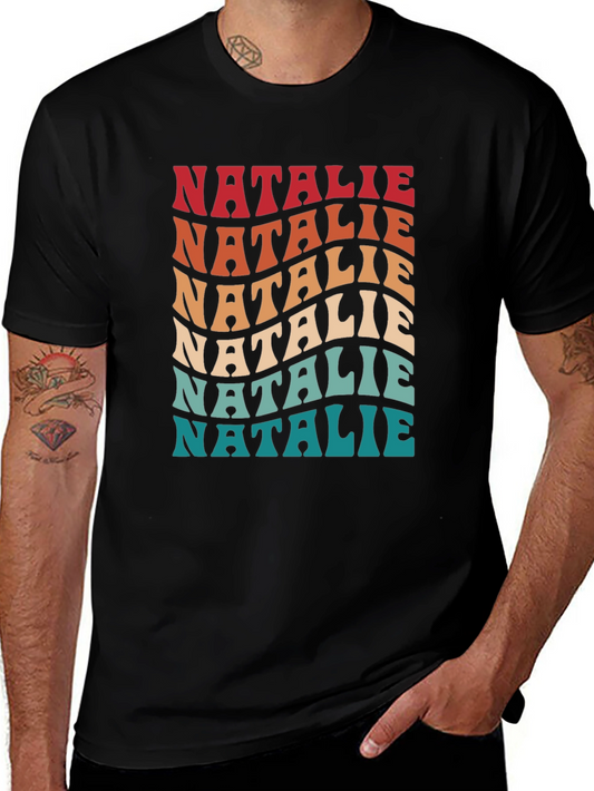 Retro Natalie T-Shirt - Fun Personalized Name Tee
