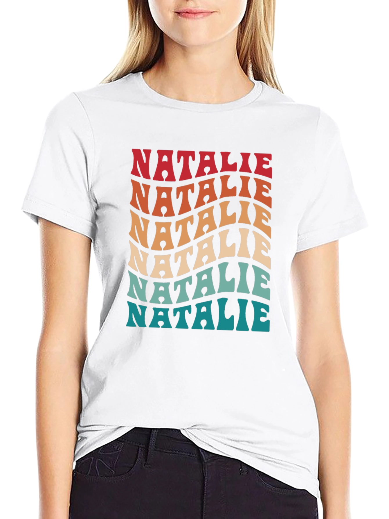 Retro Natalie T-Shirt - Fun Personalized Name Tee
