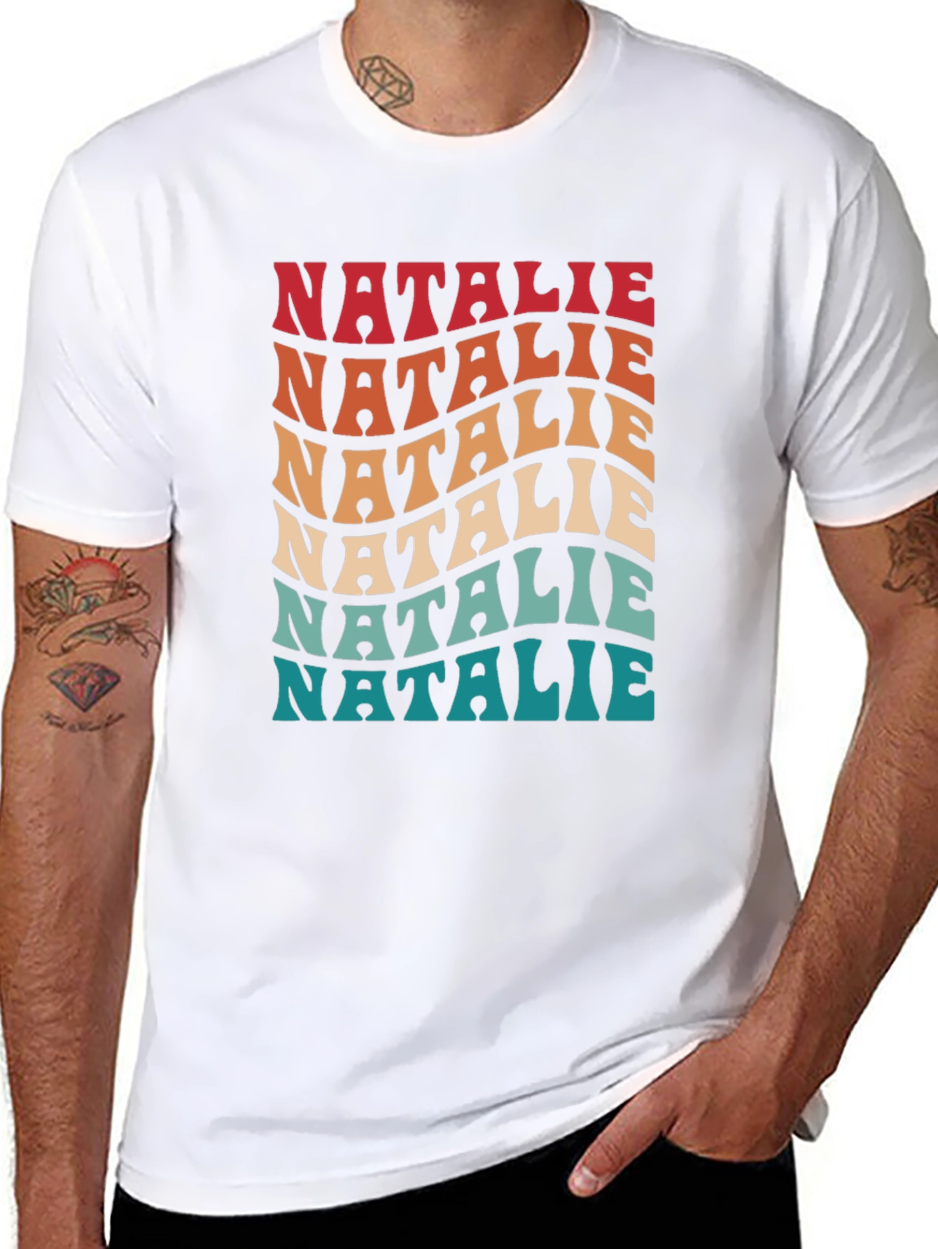 Retro Natalie T-Shirt - Fun Personalized Name Tee