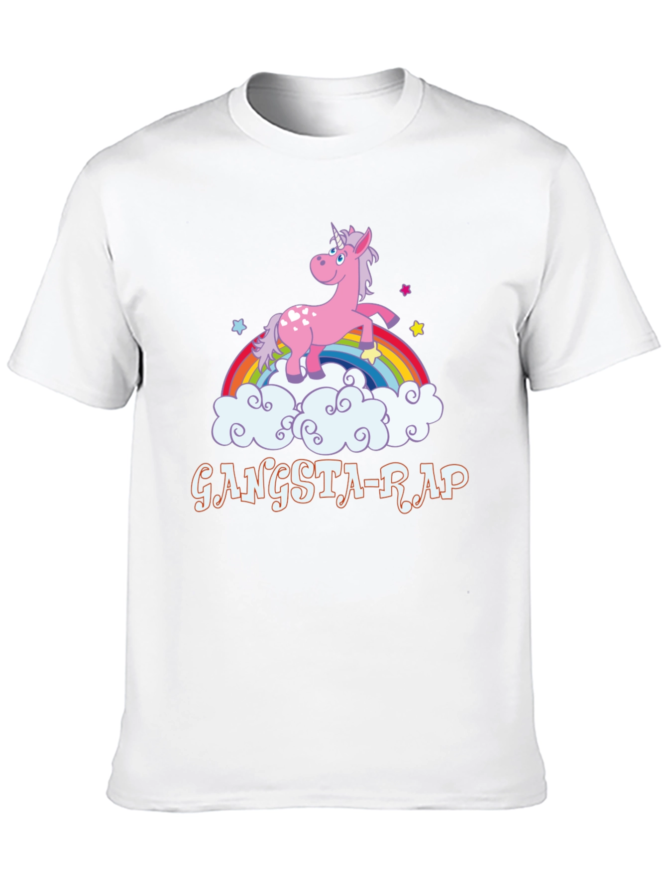 Gangsta-Rap Unicorn Black T-Shirt