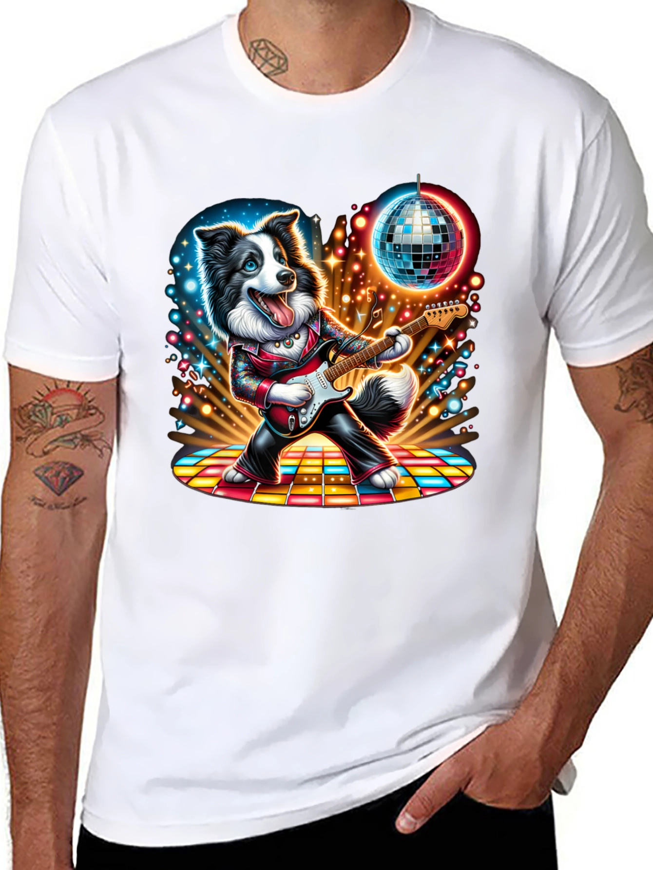 Disco Dog Guitarist T-Shirt
