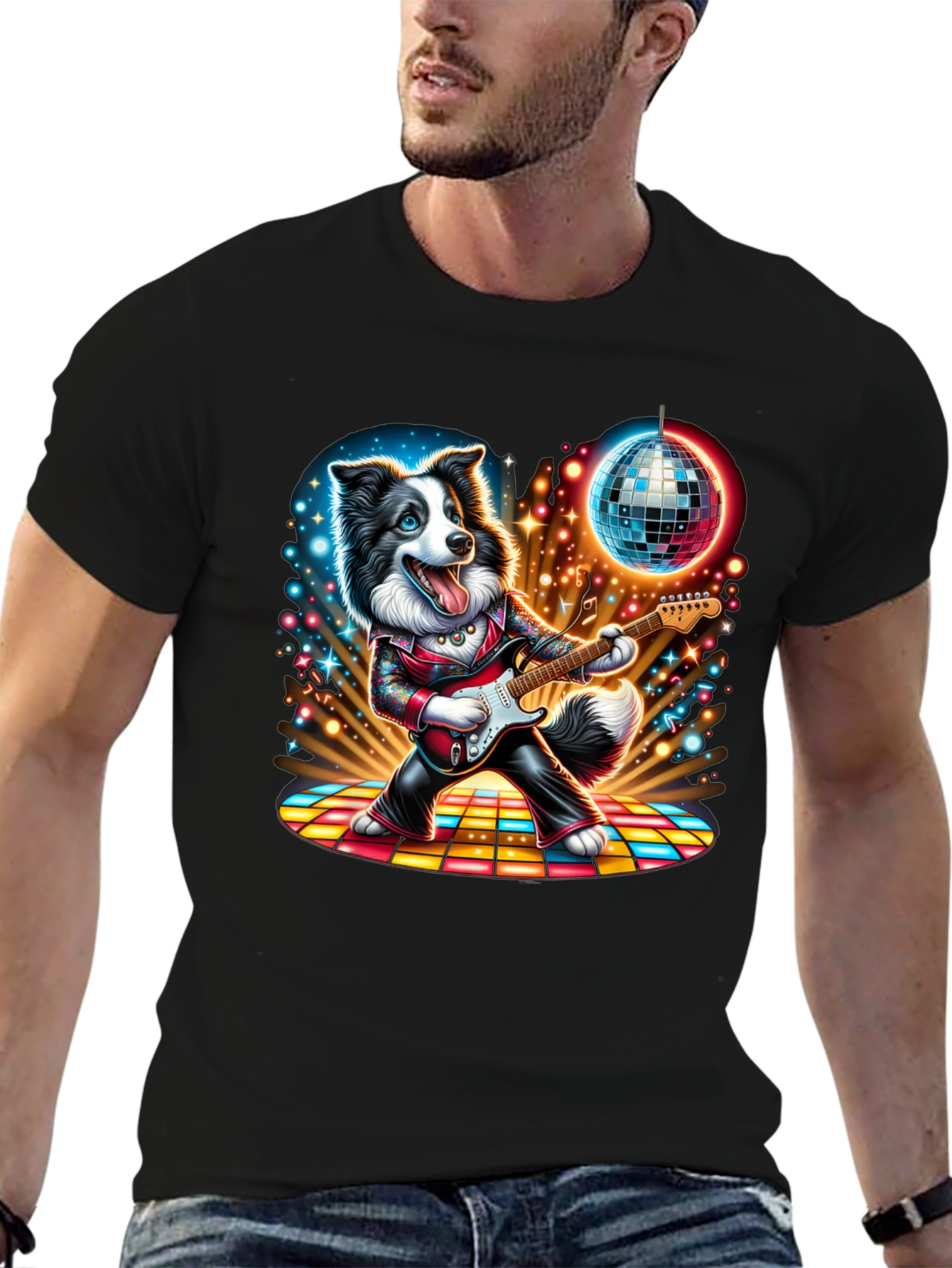 Disco Dog Guitarist T-Shirt