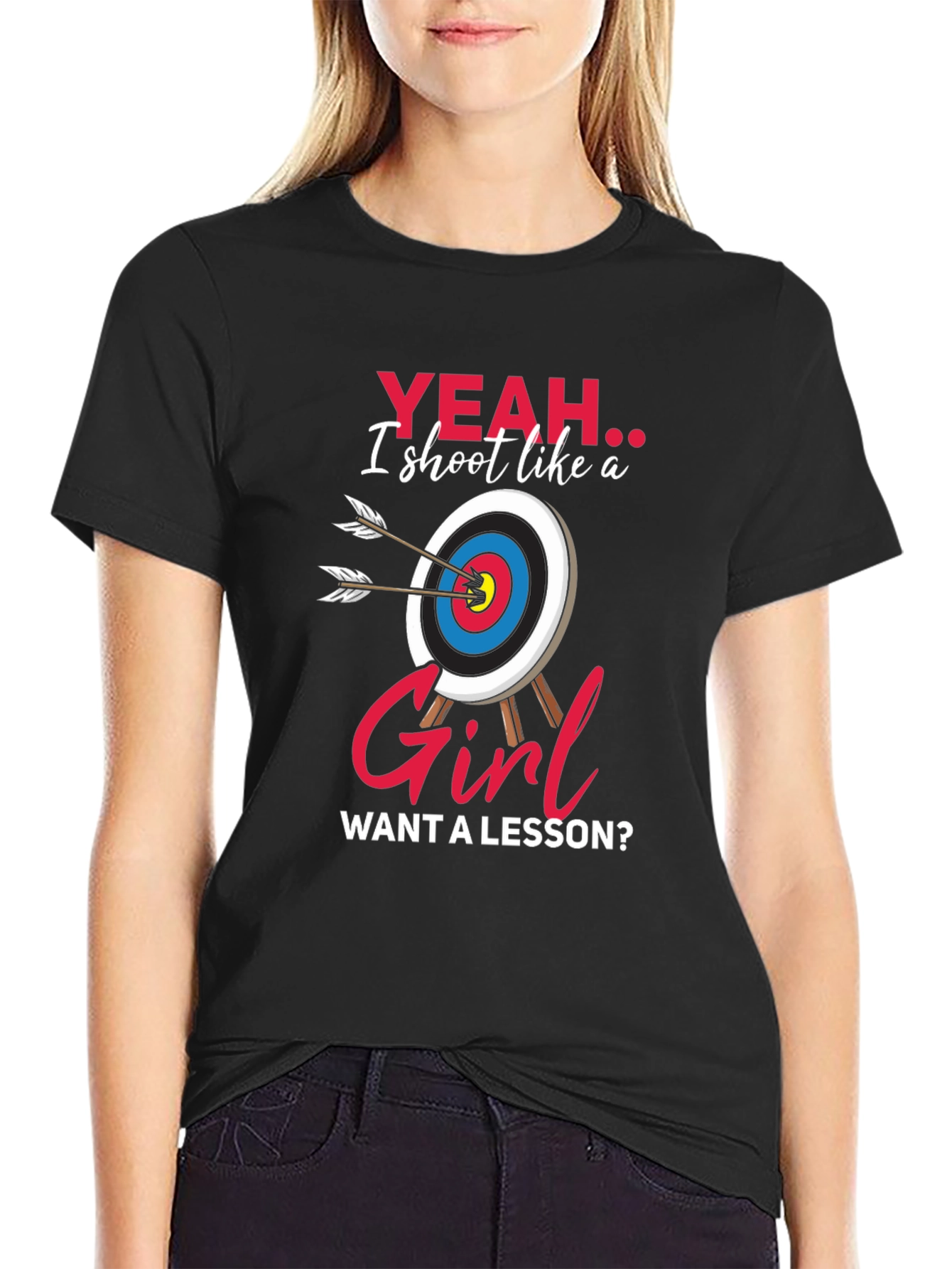 Funny Archery T-Shirt: Yeah I Shoot Like a Girl