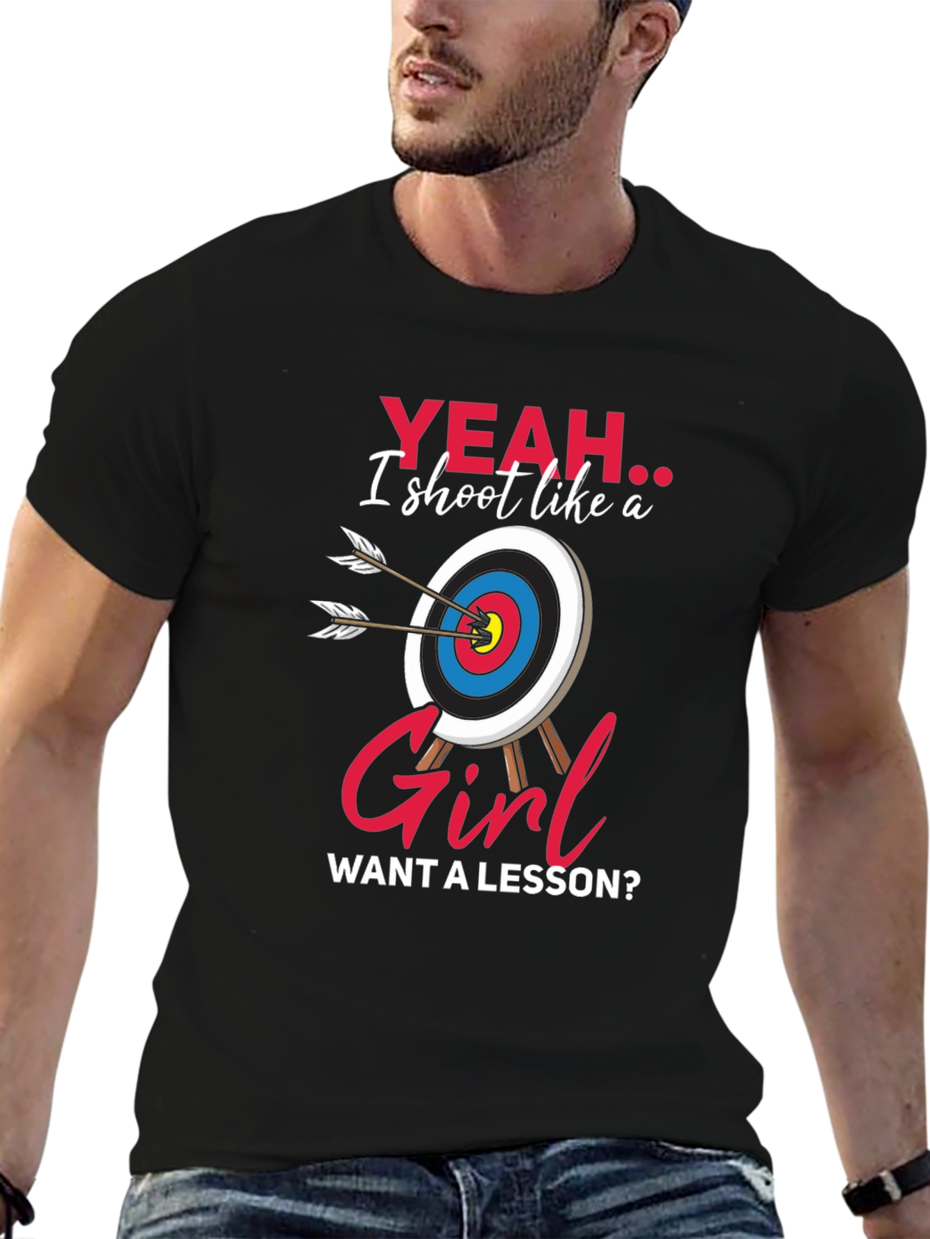 Funny Archery T-Shirt: Yeah I Shoot Like a Girl