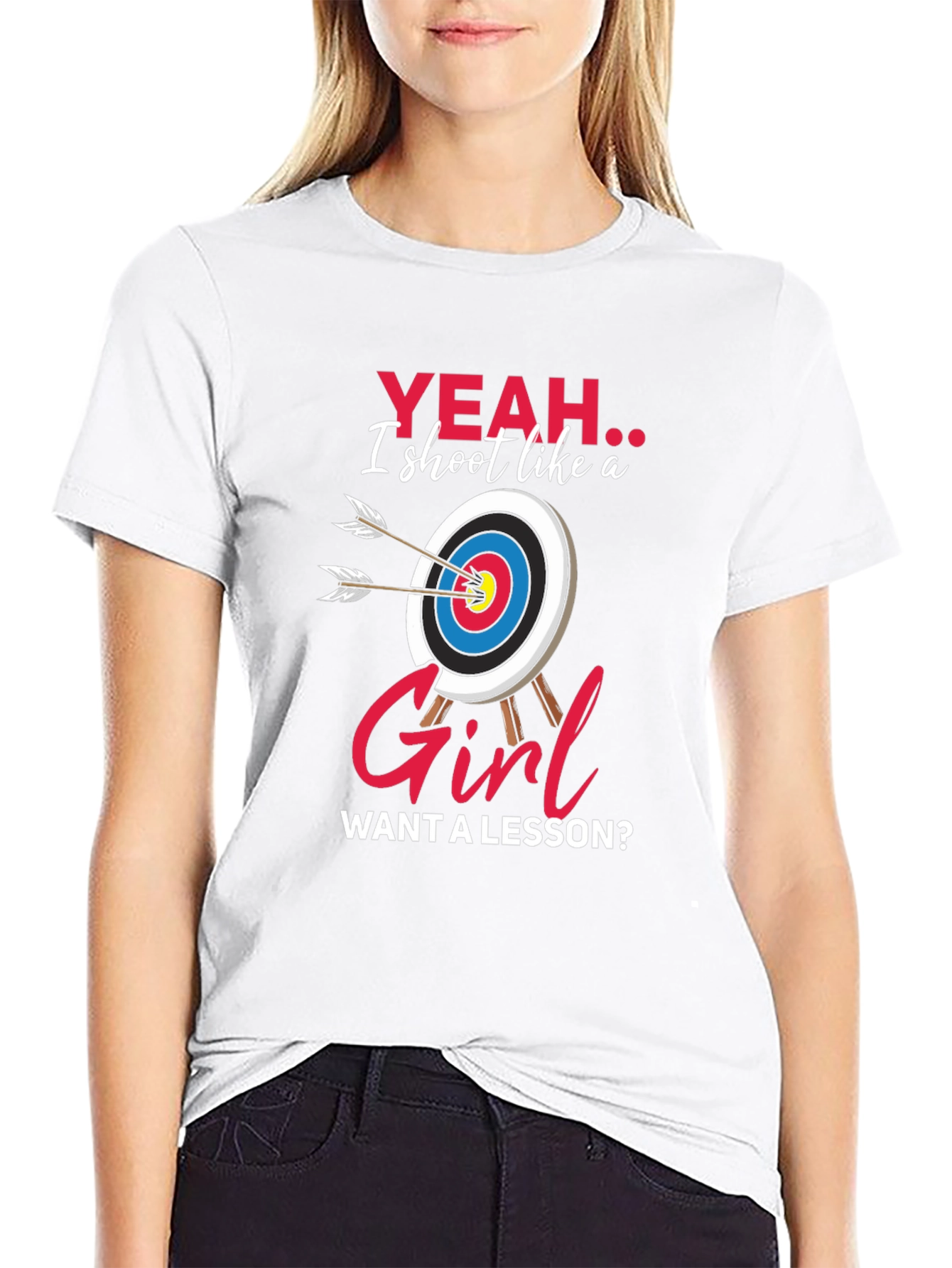 Funny Archery T-Shirt: Yeah I Shoot Like a Girl