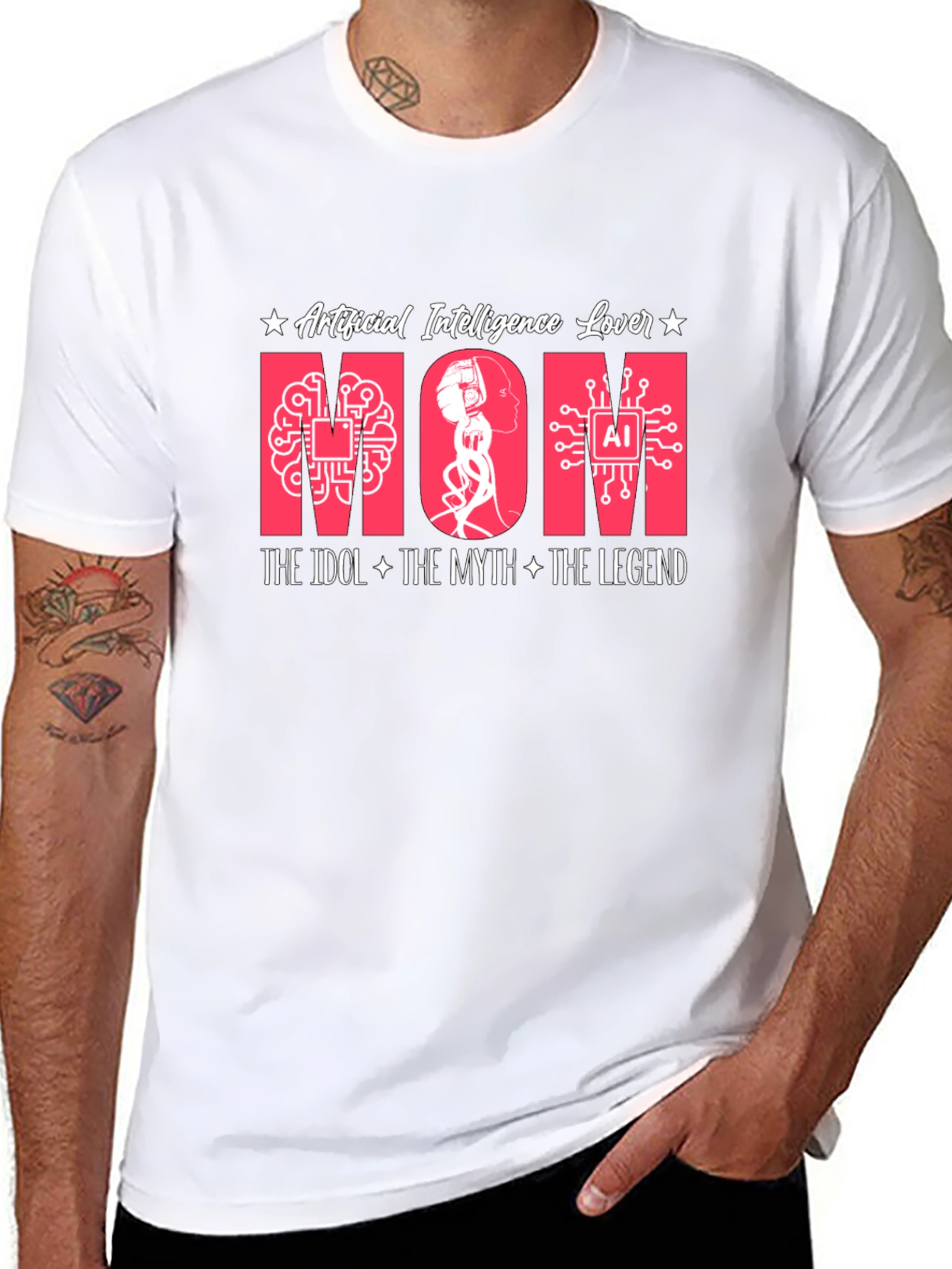 AI Mom T-Shirt - Artificial Intelligence Lover Tee
