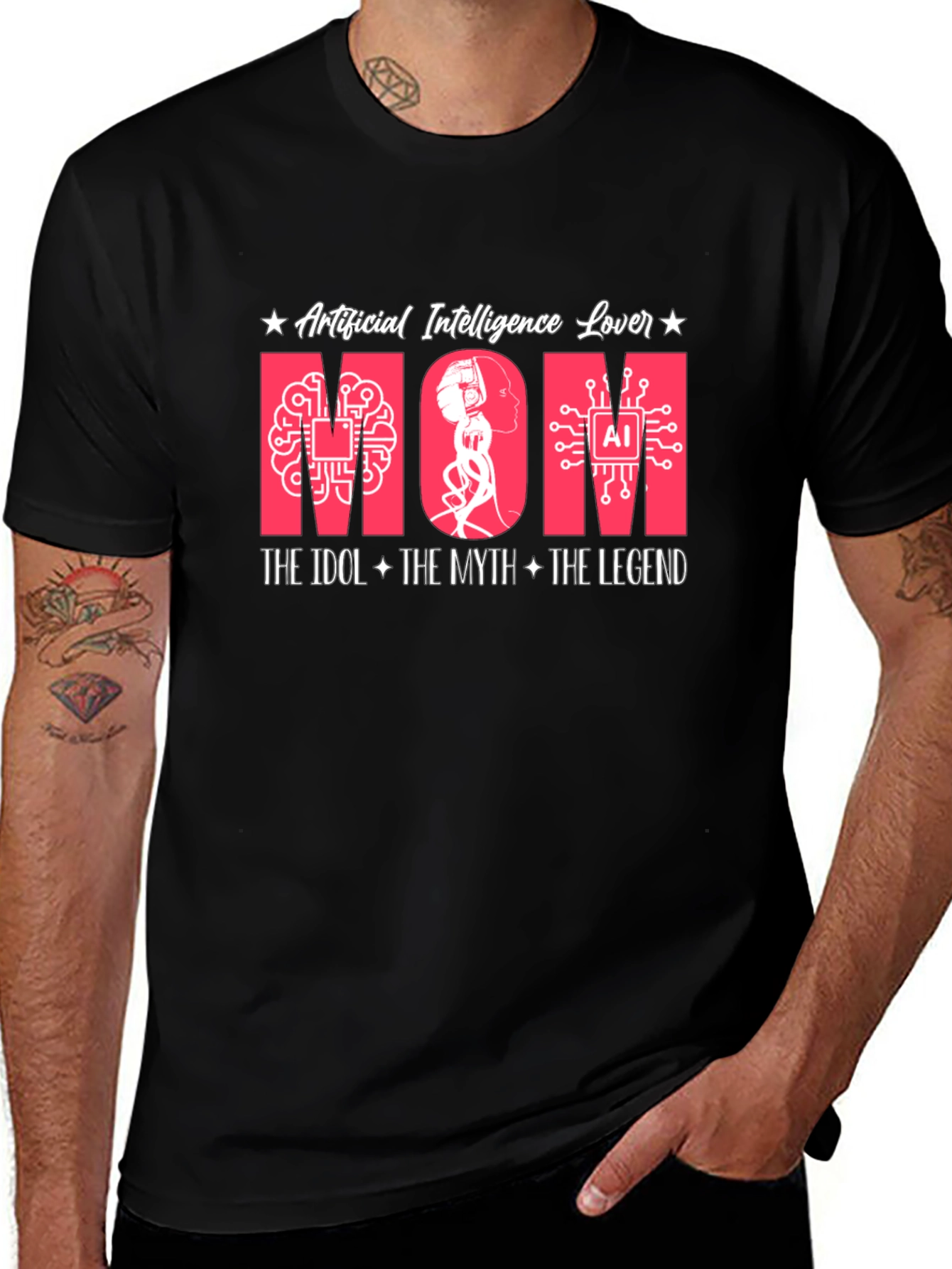 AI Mom T-Shirt - Artificial Intelligence Lover Tee