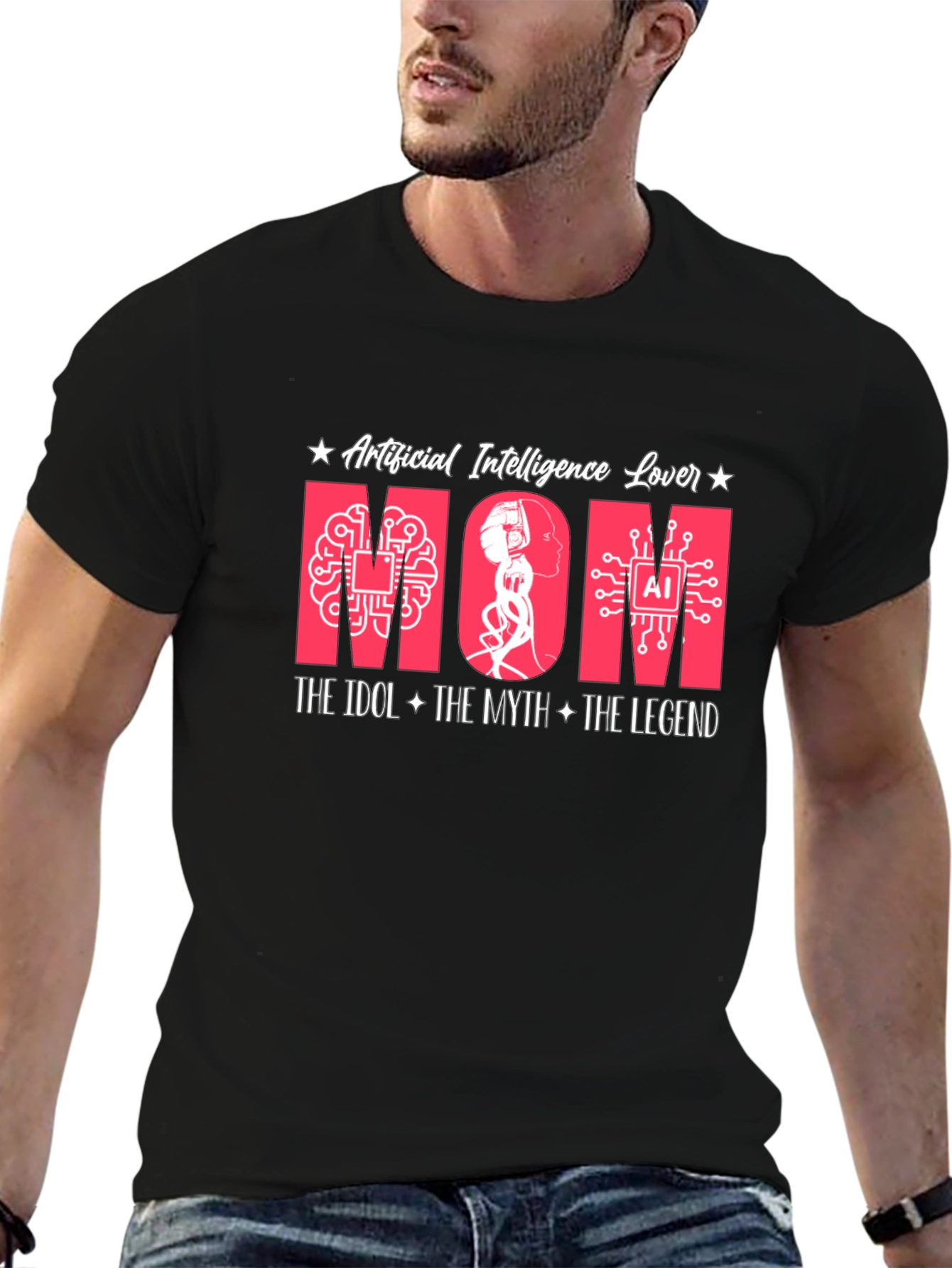 AI Mom T-Shirt - Artificial Intelligence Lover Tee