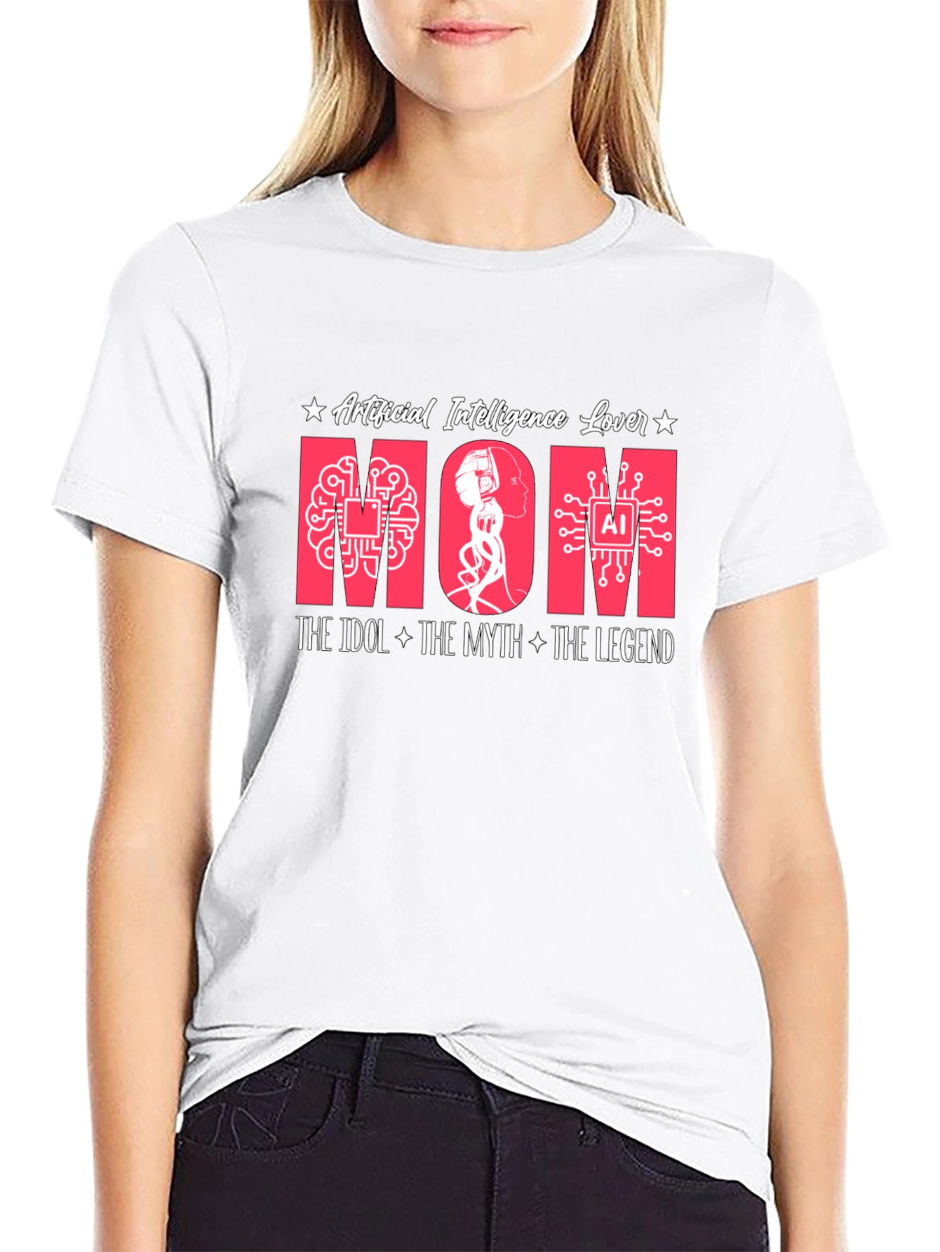 AI Mom T-Shirt - Artificial Intelligence Lover Tee