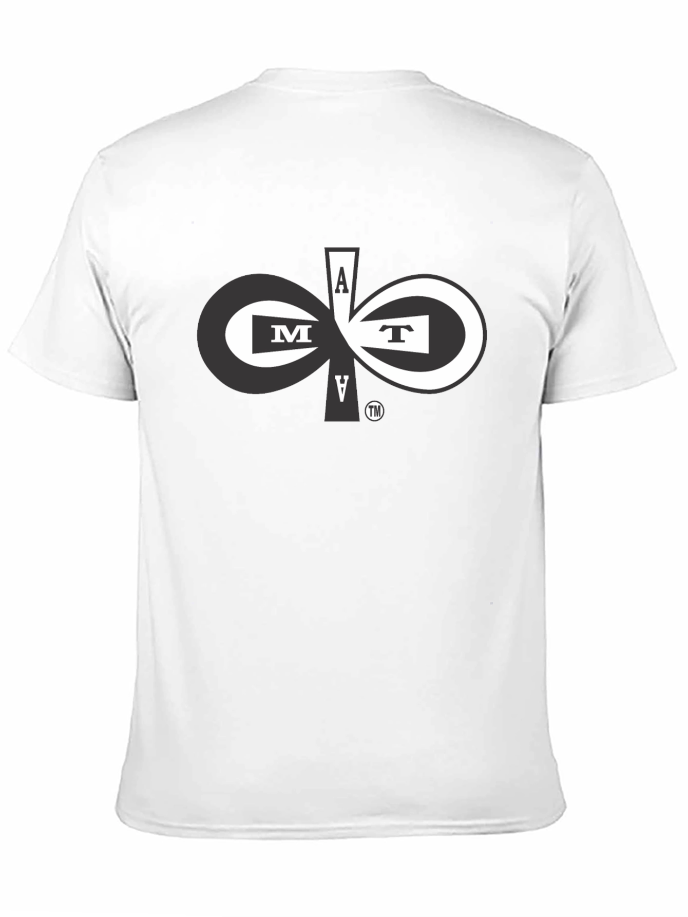 Abstract Letter Graphic Black T-Shirt